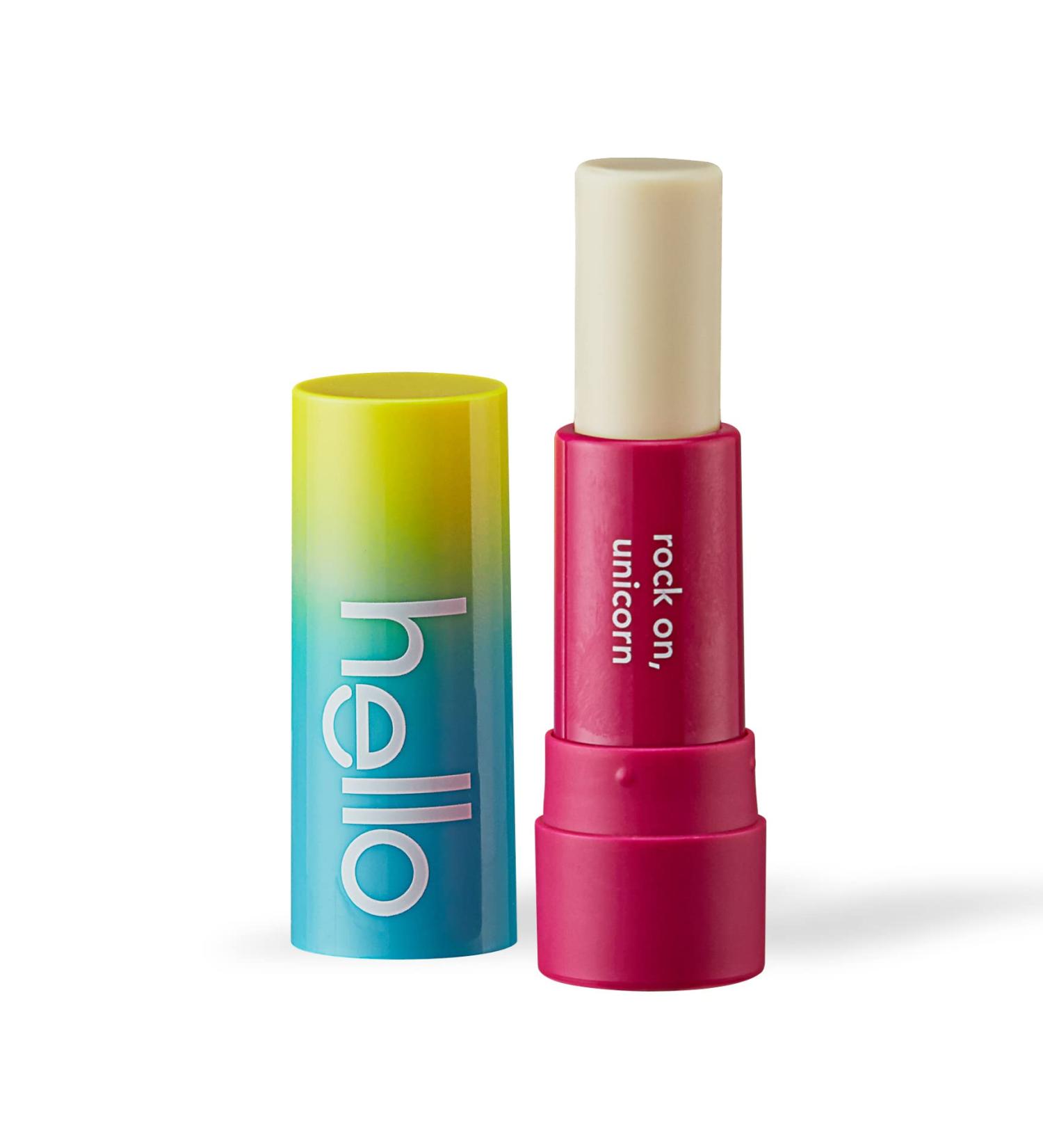 Hello Moisturizing Vegan Lip Balm - Unicorn | Beeswax Free | Petrolatum Free | Parabens Free | 0.15 oz - 1 Pack - Buy Online on GoSupps.com