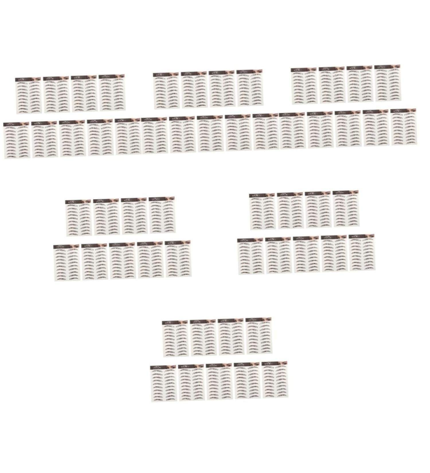 FOMIYES 54 Sheets Waterproof Eyebrow Stickers Waterproof Stickers Natural Eyebrow Stickers Make up 6d Set - Buy Online on GoSupps.com