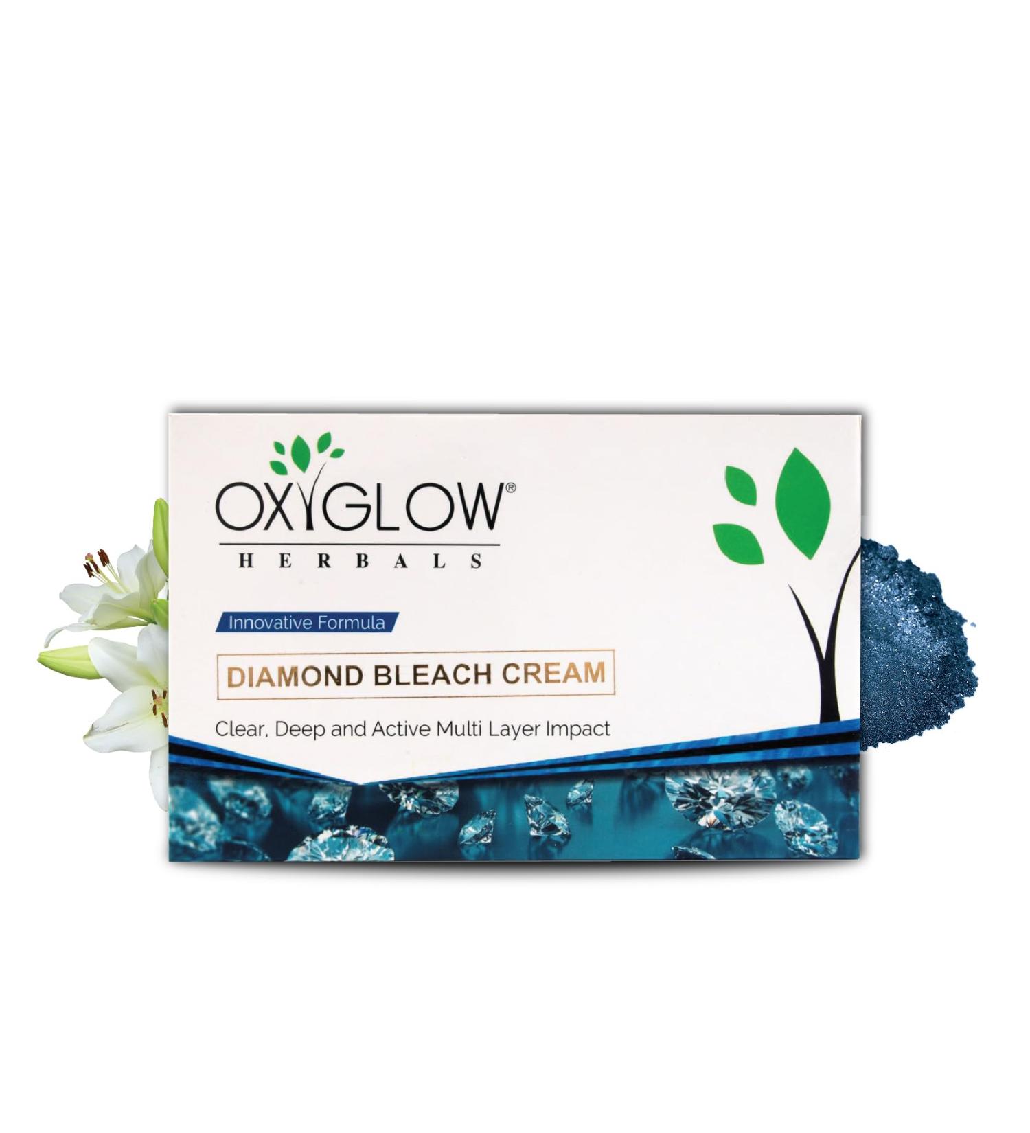 OxyGlow Nature's Care Diamond Bleach Cream For Smooth & Glowing Skin 240 gm - Buy Online on GoSupps.com