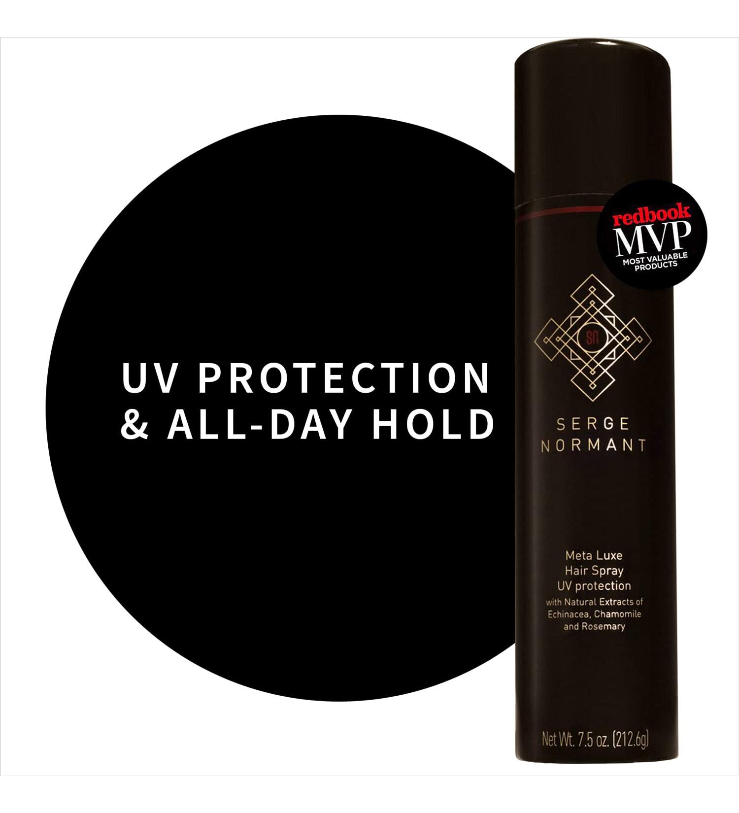 Serge Normant Meta Luxe Hair Spray 7.5 fl oz | UV Protection & Color Fade Prevention | Long Lasting Sun Protectant | All Day Hold | Award Winning Formula - Buy Online on GoSupps.com