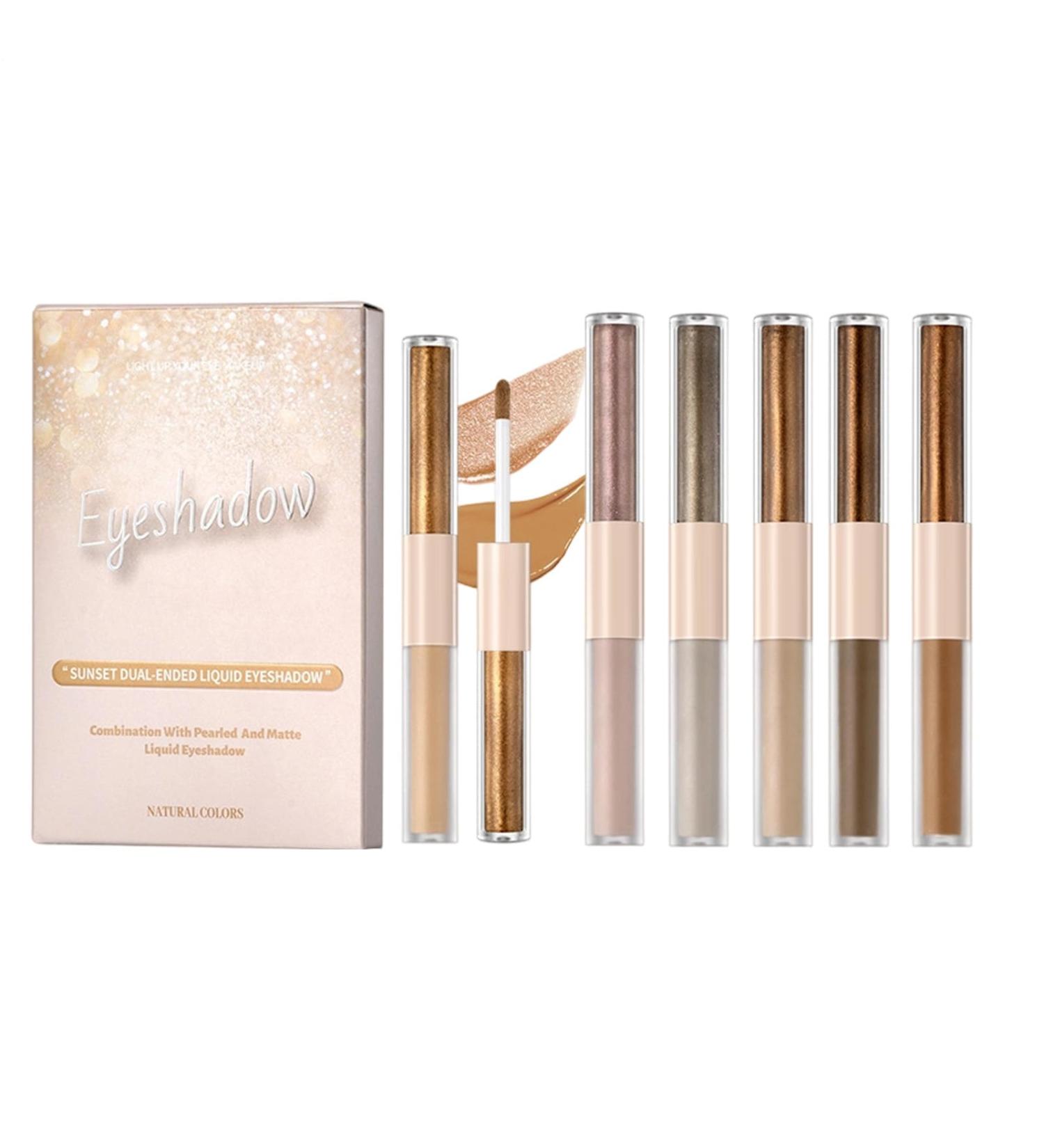 Liquid Eyeshadow6 Piece Double Sided Long Lasting Waterproof Eye Beauty Cosmetics Liquid EyeshadowFor Beginners Girls Dating Party Work Social Occasions Special Occasions Br - Buy Online on GoSupps.com