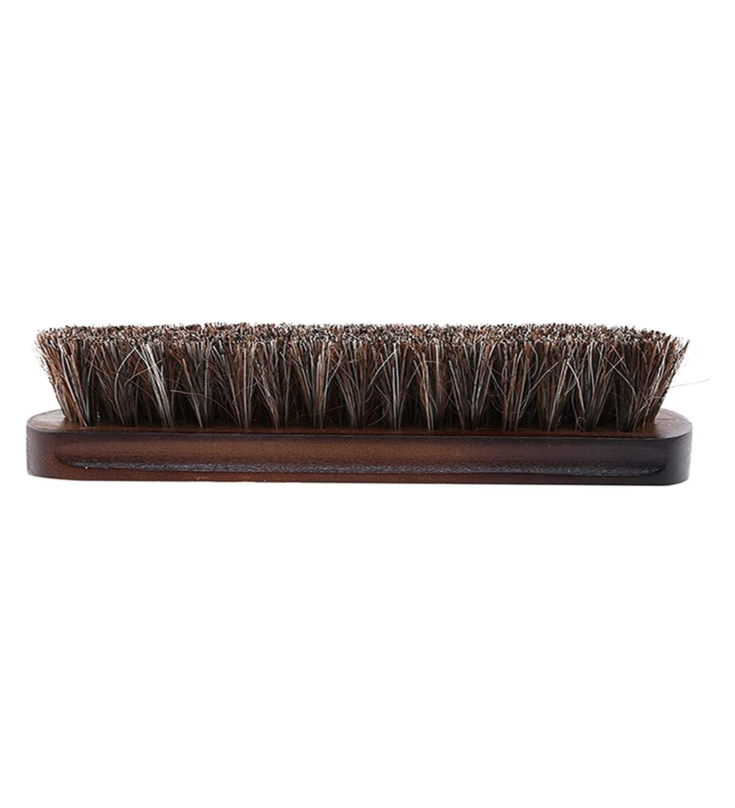 Shoe Brush Horsehair Shoe Brush Polishing Wooden Handle Natural Leather Real Horsehair Soft Boots Polishing Cleaning Tool Brush Onecolor - Buy Online on GoSupps.com