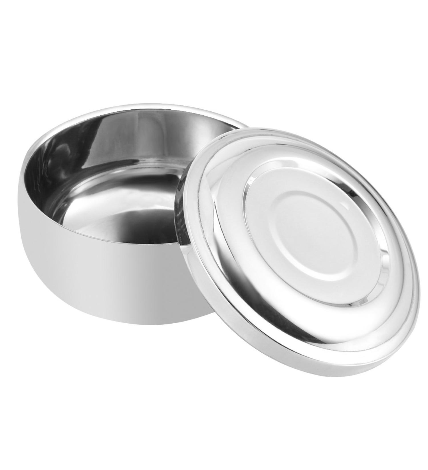 HEALLILY Sturdy Metal Mug with Large Shaving Bowl - Ideal for Shaving Kits & Grooming Essentials - Buy Online on GoSupps.com