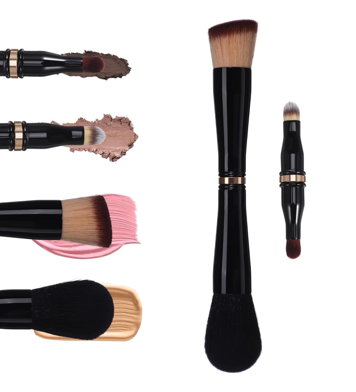 minkissy Makeup Brush Double Sided Makeup Brush Travel 4 In 1 Makeup Brush Makeup Face Brush Concealer Brush - Buy Online on GoSupps.com