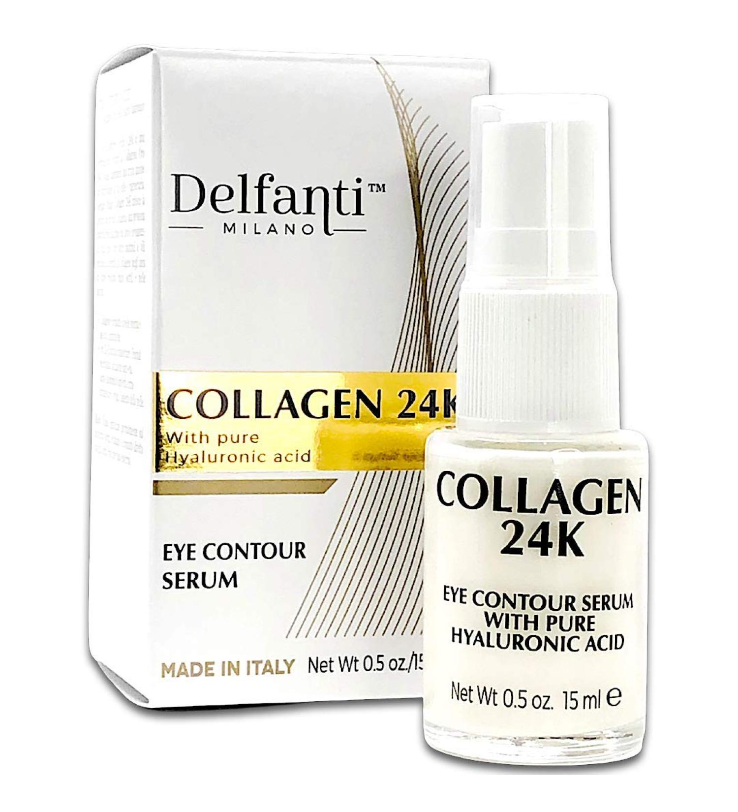 Delfanti Milano COLLAGEN 24K Eye Contour Serum with Hyaluronic Acid | Made in Italy - Buy Online on GoSupps.com