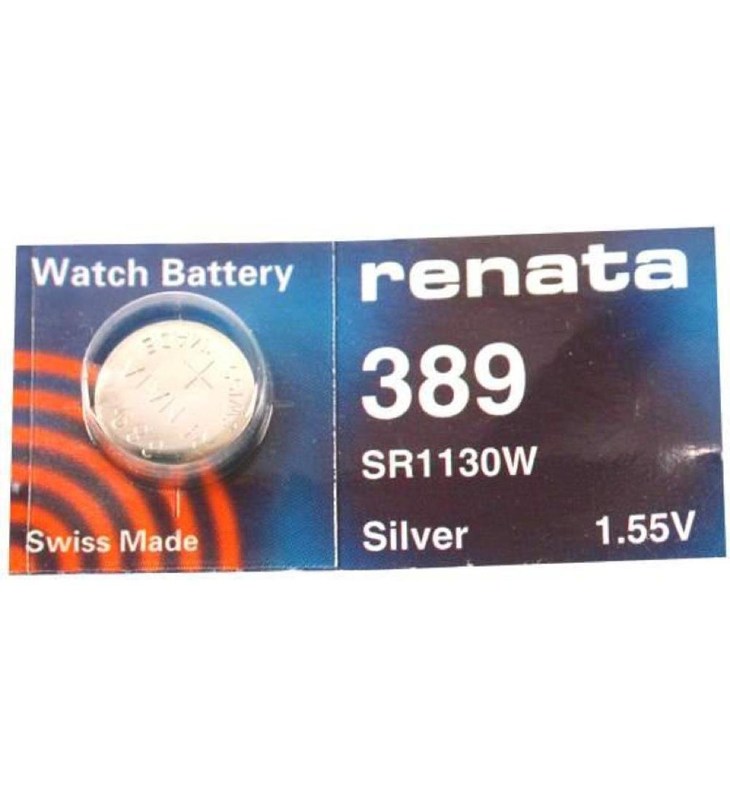 Renata- 389 Sr1130W 1.55V Silver Oxide Watch Battery Watch