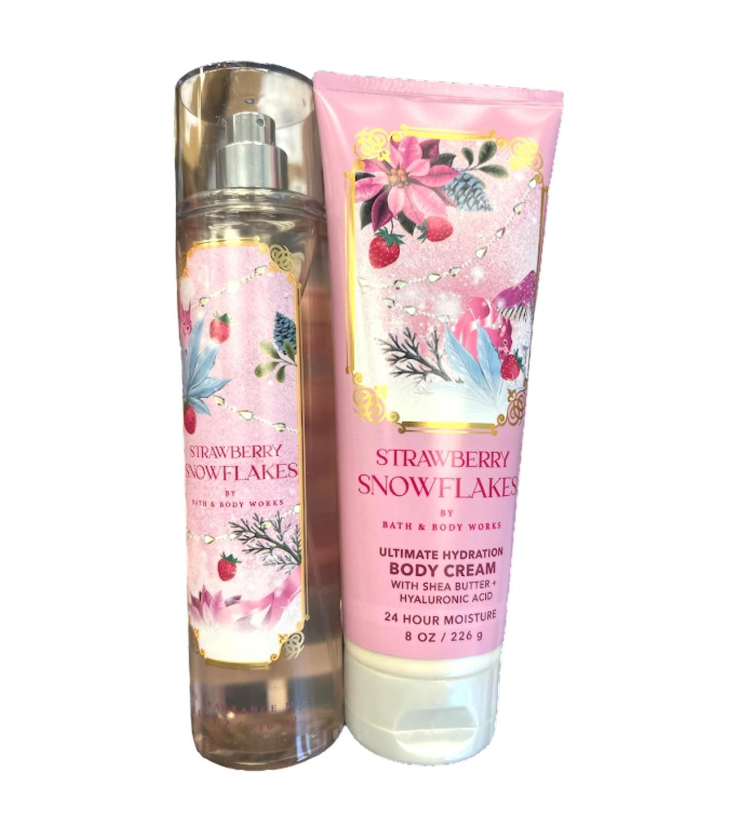 Shop Bath & Body Works Strawberry Snowflakes Fragrance Gift Set - Perfect for Gifting | International Shipping Available - Buy Online on GoSupps.com
