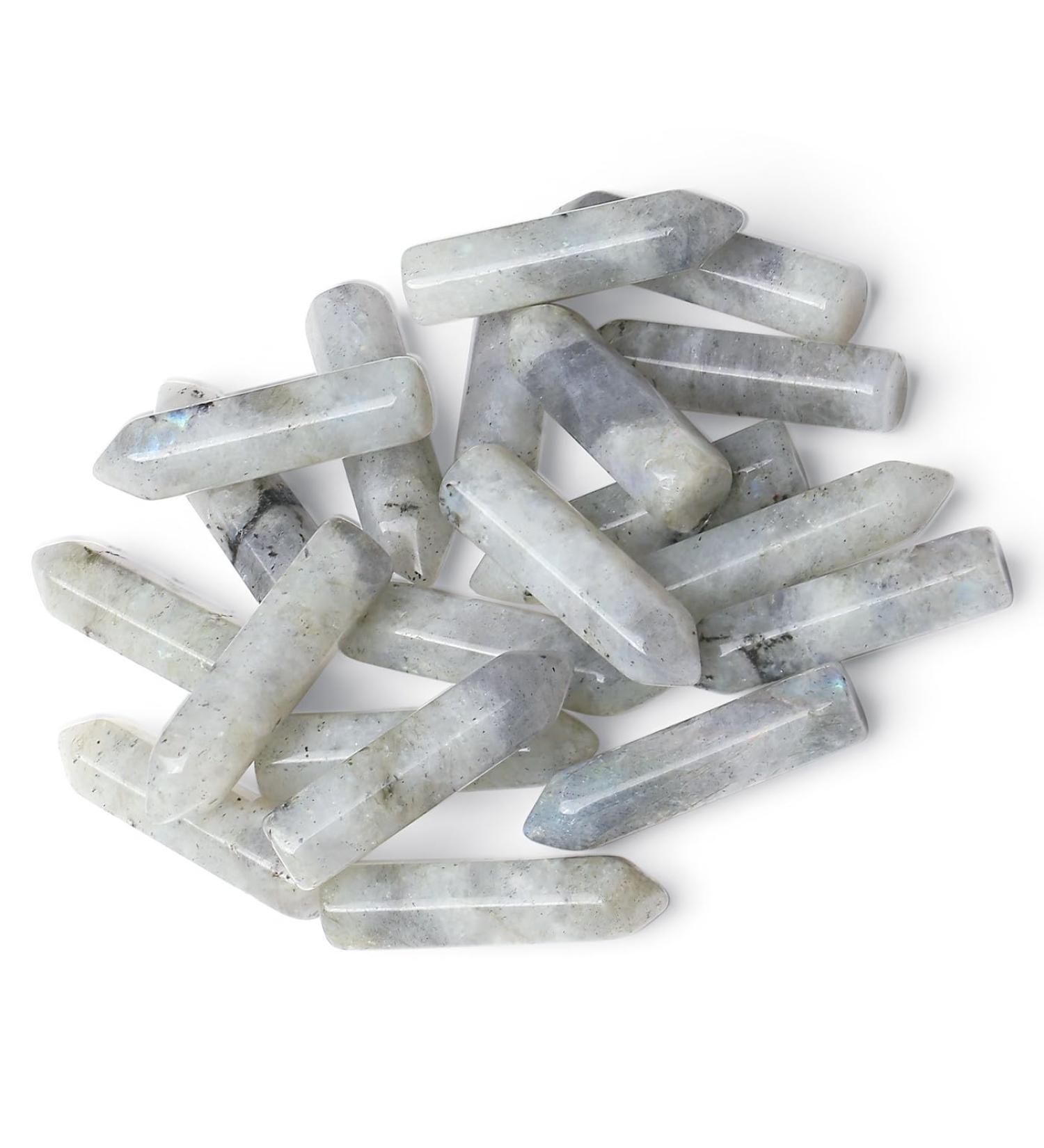 MAIBAOTA Moonstone Healing Crystals Gifts Wands Hexagonal Pointed Gemstones Set Bulk for Women Beginner Chakra Stones Nature Reiki Spiritual Energy Balancing Protection Crystal 10pcs - Buy Online on GoSupps.com