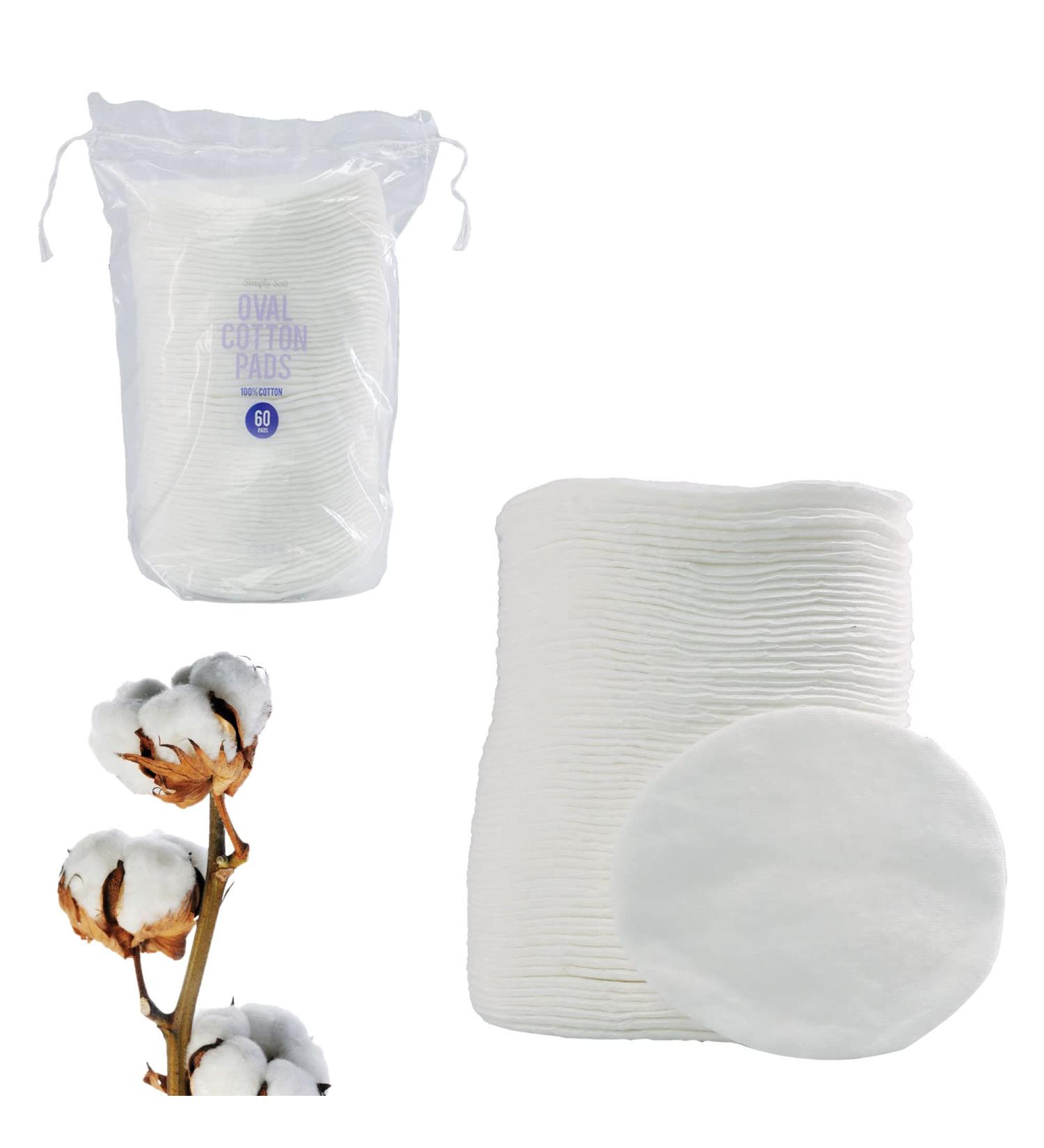 60 Great Value Cotton Ovals for Applying Creams and Lotions on Skin and Face Great for Removing Makeup Hypoallergenic Pads 100% Pure Vegan Cotton (60 Count White Oval Pads) 60 Count White Oval Pads - Buy Online on GoSupps.com