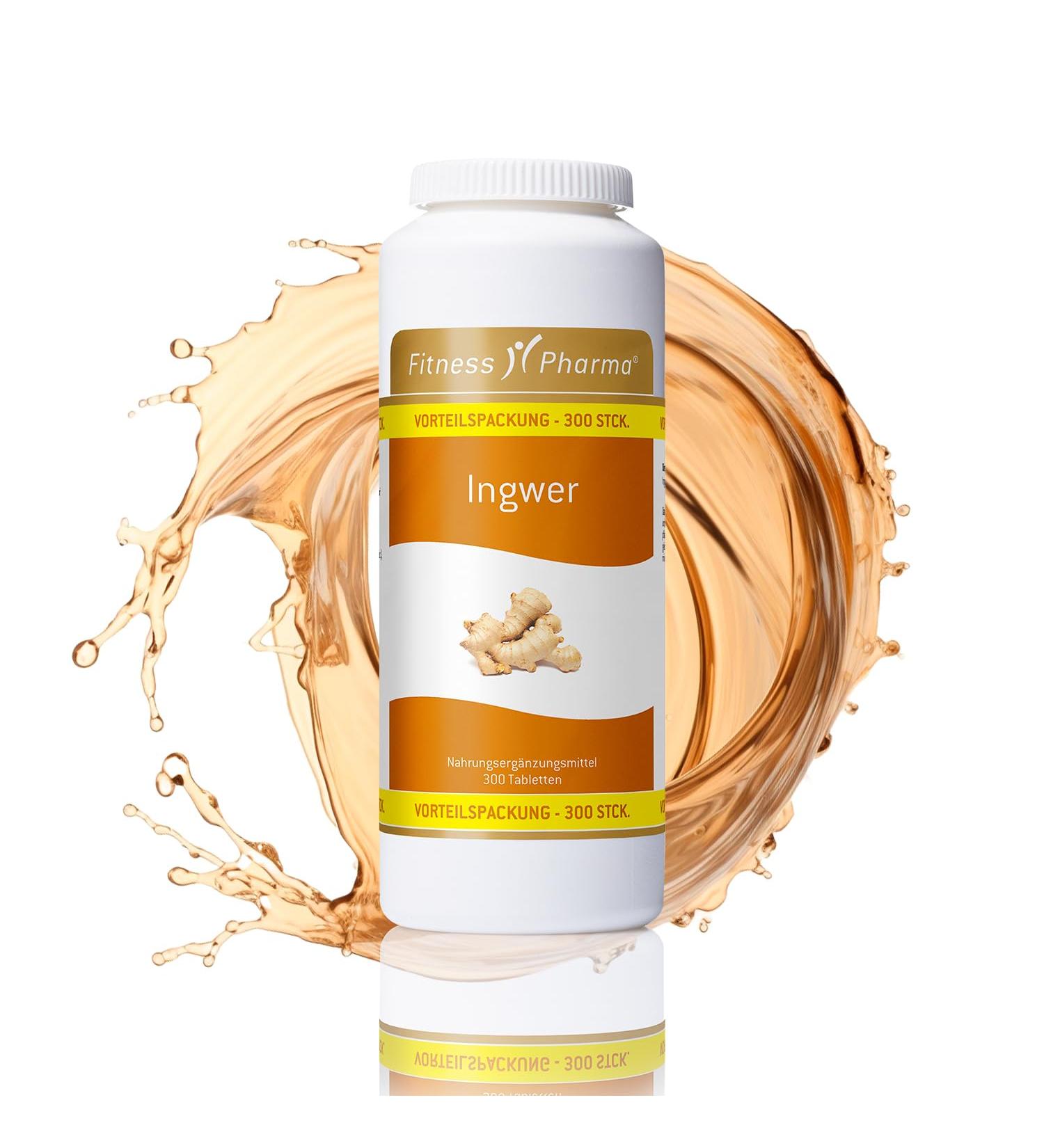 Buy Fitness Pharmaceutical Ginger Tablets | 300 Pieces | 750 mg Per Tablet | Boost Immune System Digestion & Metabolism | Aids Weight Loss - Buy Online on GoSupps.com