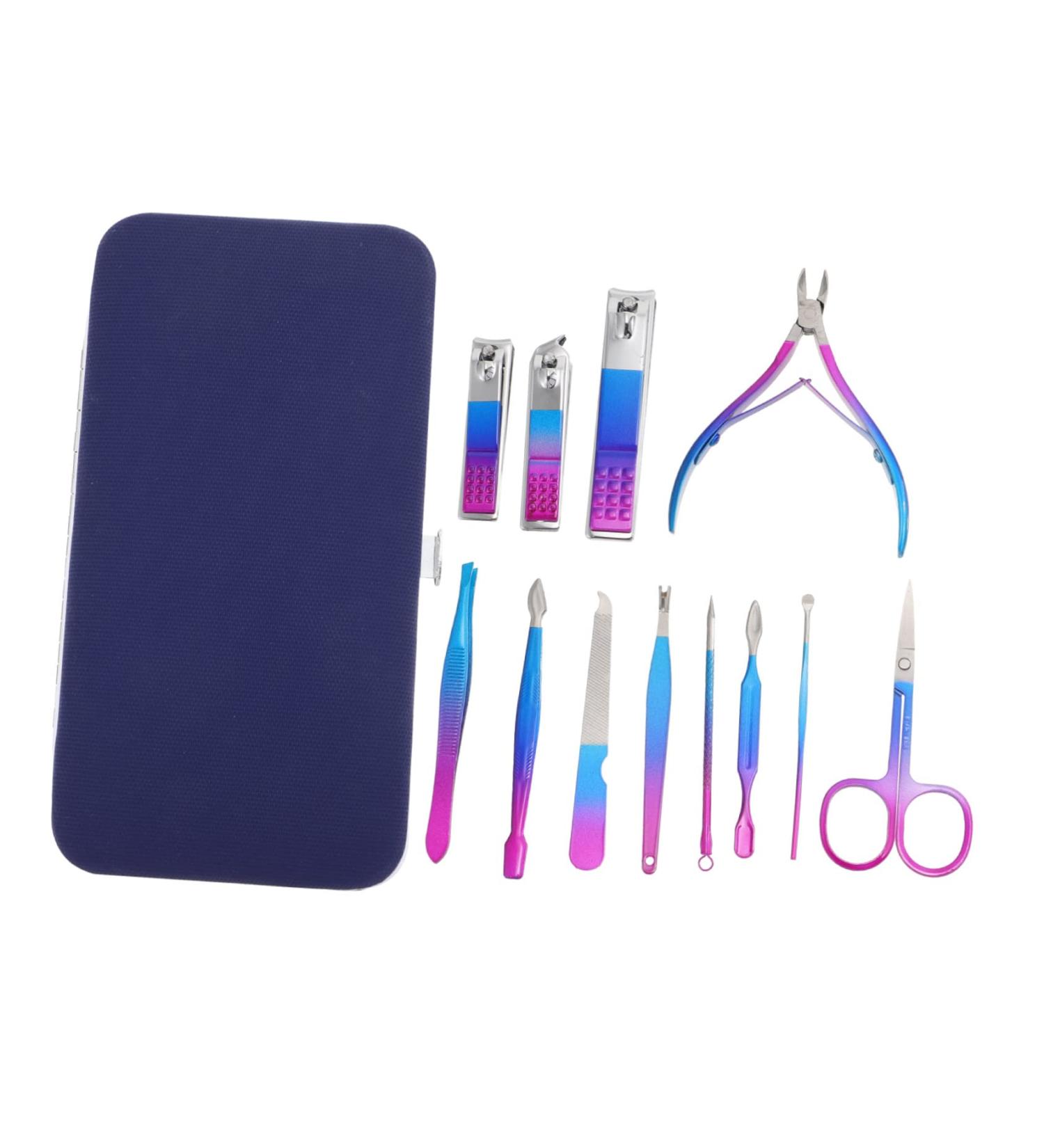 Mikinona 1 Set Nail Set Nail Tools Manicure Grooming Kit Pedicure Care Tools Manicure Grooming Tool Needle Cuticle Pusher Kit Manicure Kit Clip Trimmer Nail Art Supplies Stainless Steel - Buy Online on GoSupps.com