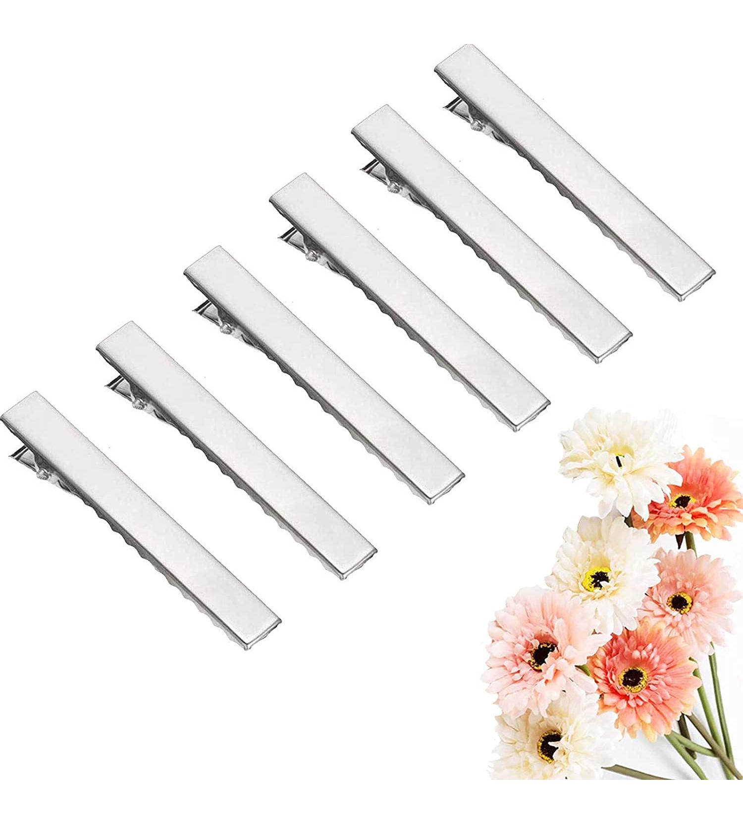 Hair Clips MUZIEBA Alligator Hair Clips DIY Flat Top Single Prong Hairpins Duckbill Pins Hair Styling DIY Accessories for Women Girls Silver Metal (7.5cm 20 Pack) 7.62 cm (Pack of 20) - Buy Online on GoSupps.com