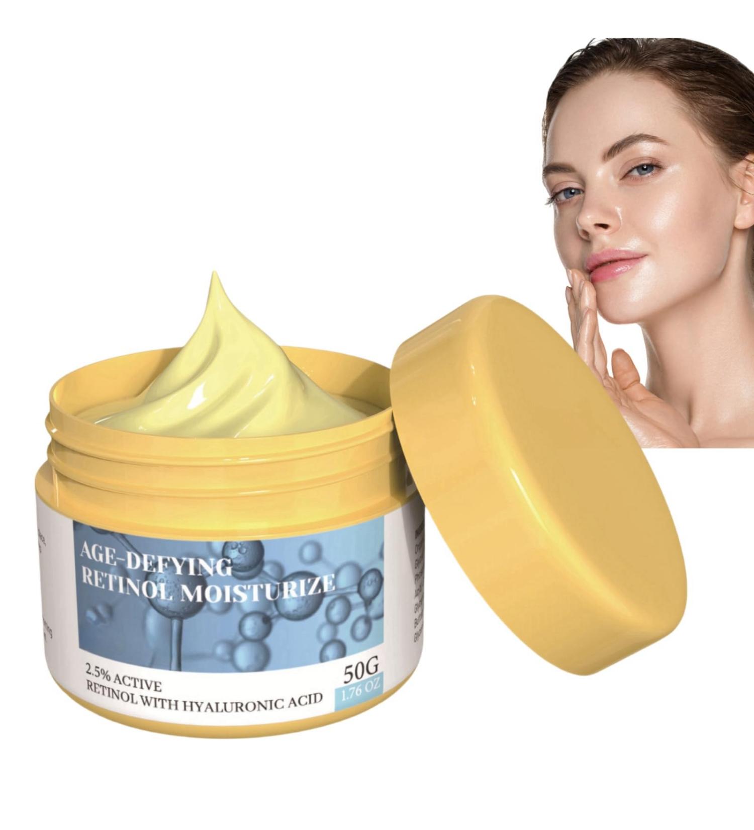 Retinol Moisturizer Anti Aging Cream Face Moisturiser with Hyaluronic Acid for Women Men Anti Wrinkle Face Cream with 2.5% Retinol Cream Face Cream Reduce Fine Lines Deep Hydration Cream 50g - Buy Online on GoSupps.com