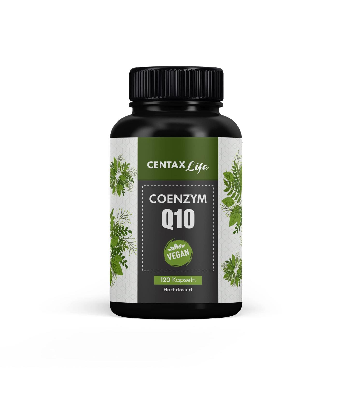 Buy Centax Life Coenzyme Q10 Capsules 200 mg - High Dose Vegan 120 Capsules | Boost Energy & Antioxidant Support - Buy Online on GoSupps.com