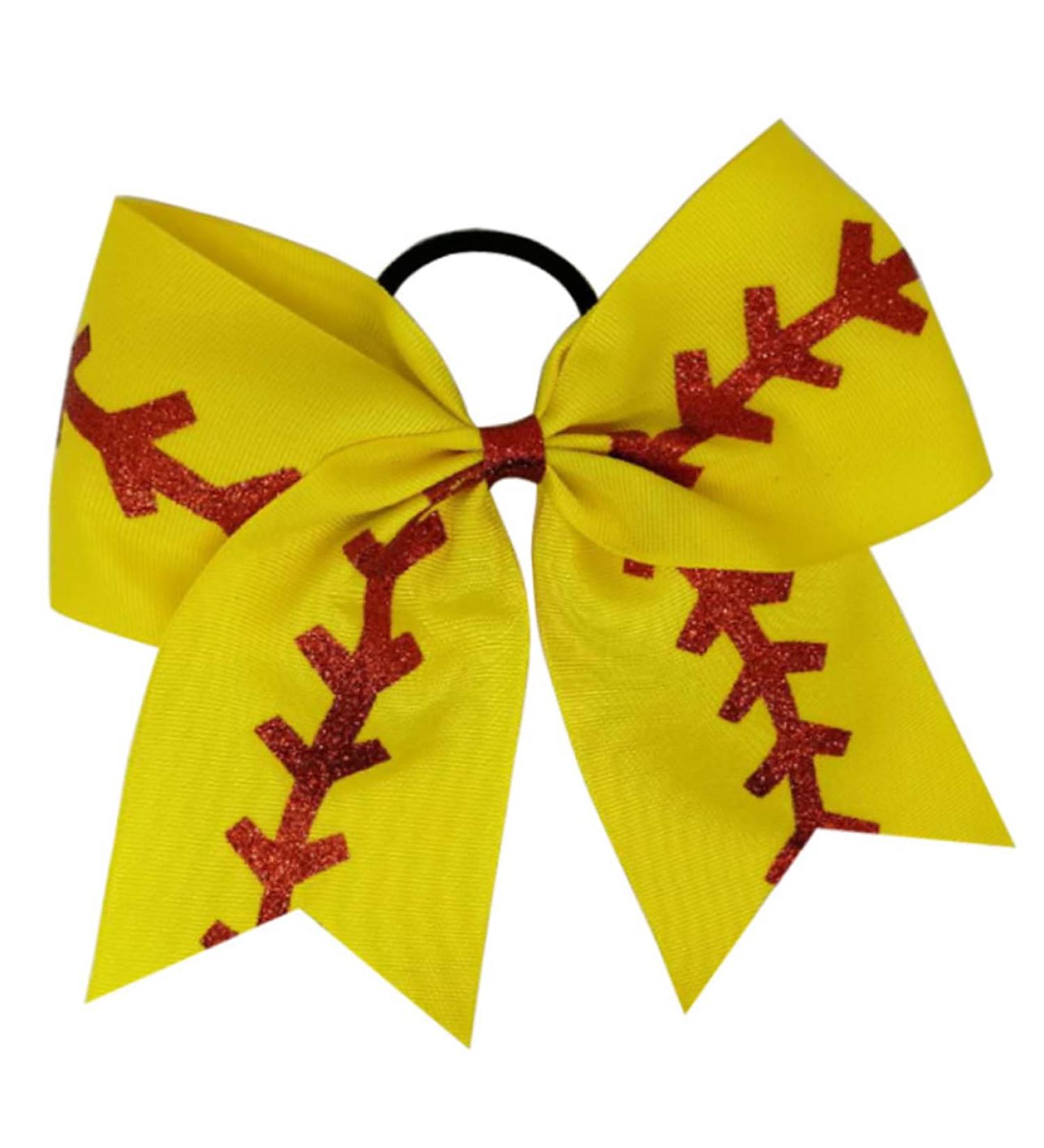 FRCOLOR Softball Bow Hair Tie Hair Ribbons Softball Hair Ties Cheerleader Bows for Hair Holiday Hair Bows Hair Accessories for Kids Hair Scrunchies Ribbon Bows Child Girl - Buy Online on GoSupps.com