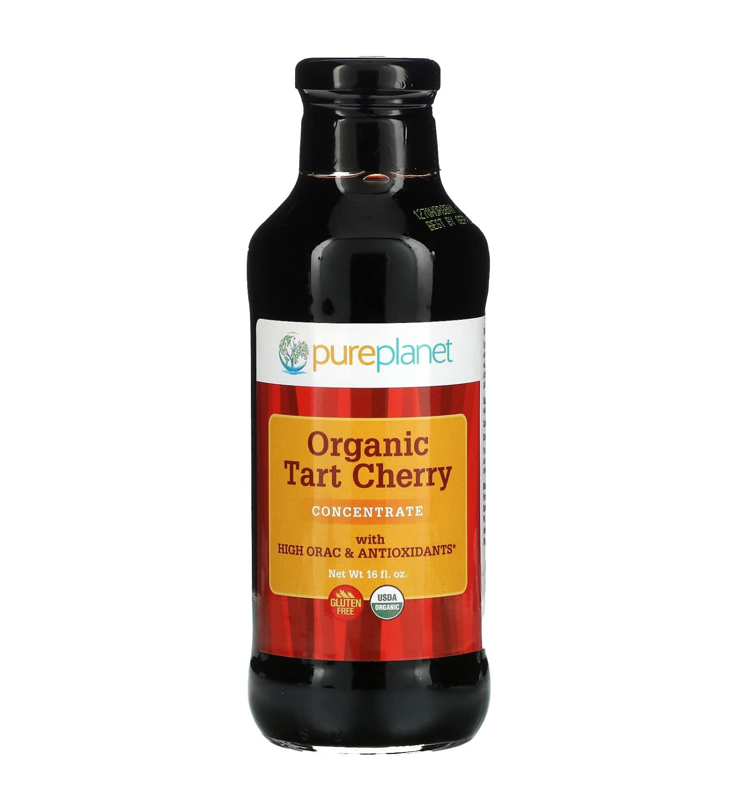 Pure Planet Organic Tart Cherry Concentrate | 16 fl oz (473 ml) - Natural Antioxidant Boost - Buy Online on GoSupps.com
