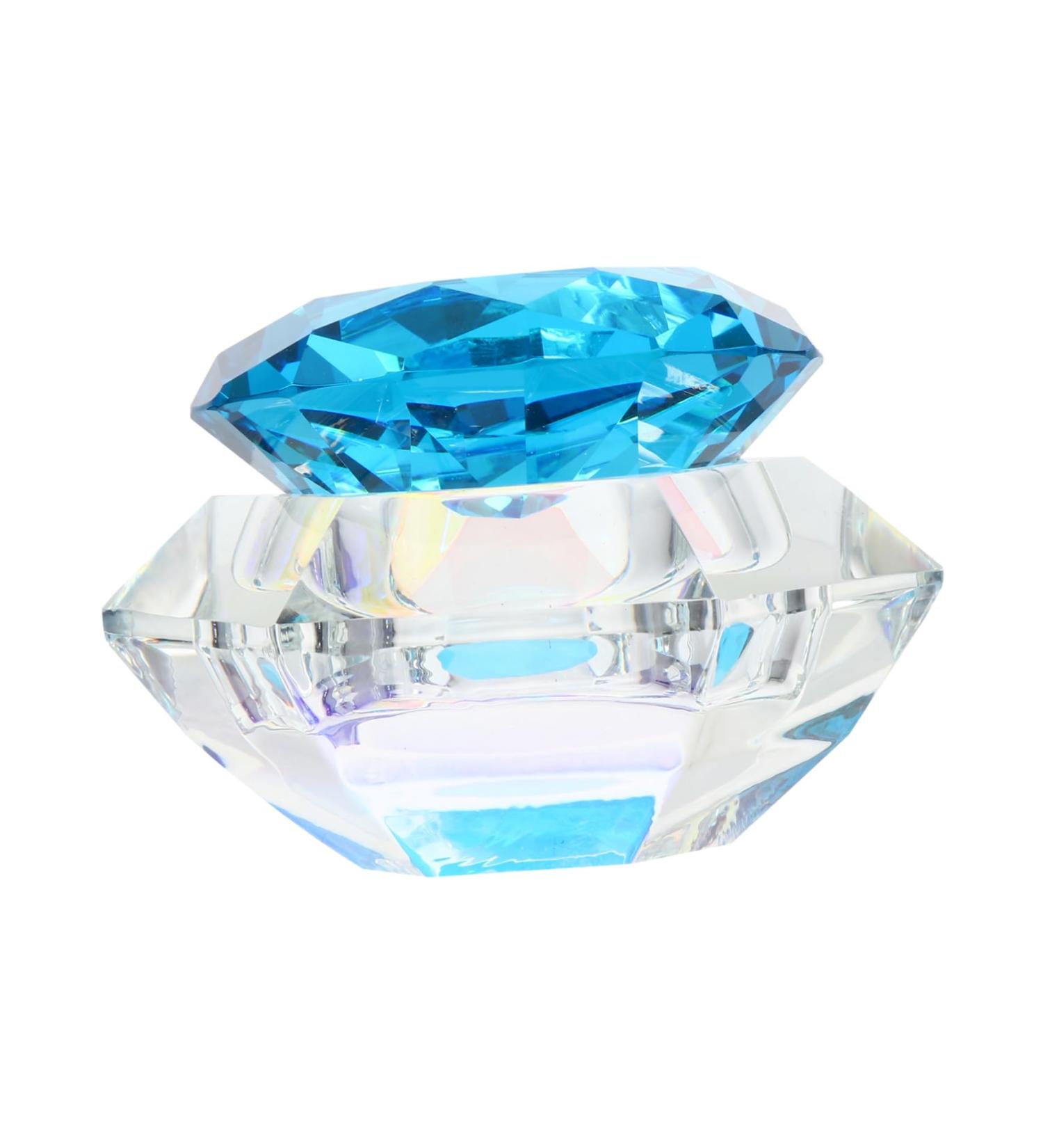 Beaupretty Mini Nail Polish 1pc Nail Art Crystal Cup Clear Container with Lid with Lid Acrylic Liquid Dish with Lid Nail Art Liquid Bowl Nail Art Pen Holder Nail Art Cups Blue Optional - Buy Online on GoSupps.com