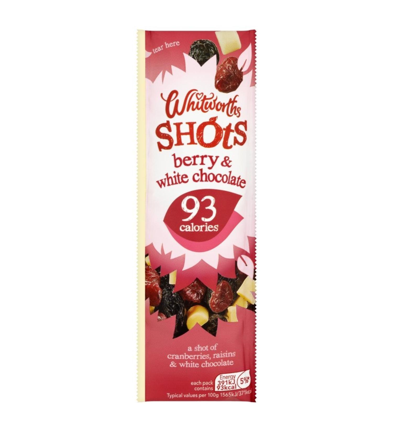 Whitworths Berry and White Chocolate Shot 25g - Buy Online on GoSupps.com