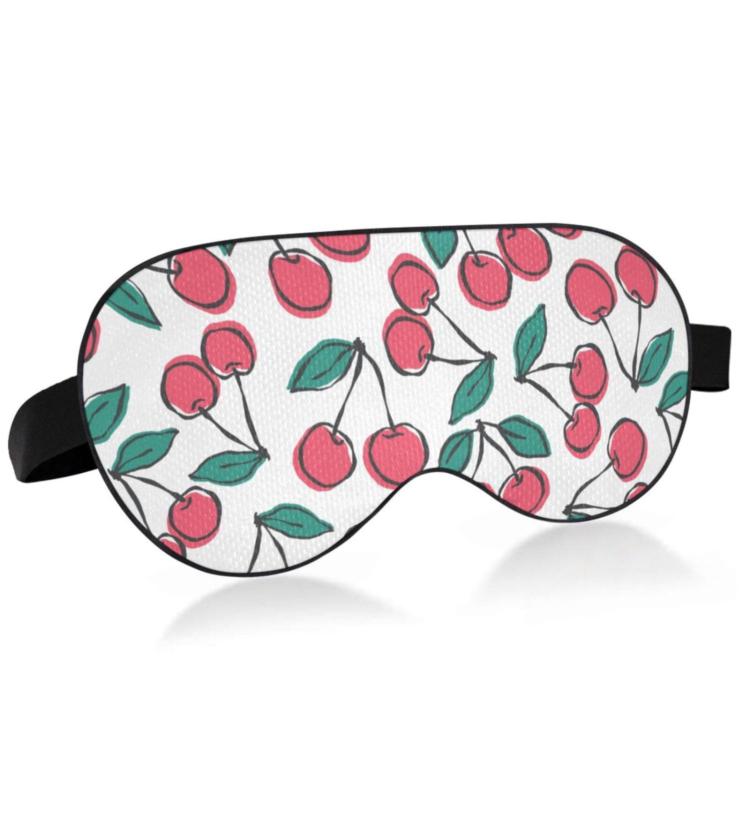 Light Blocking Breathable Eye Mask for Deep Sleep - Adjustable for Men and Women - Ideal for Travel, Yoga, and Meditation - Comfortable Office Sleep Mask - Cartoon Red Cher - Buy Online on GoSupps.com