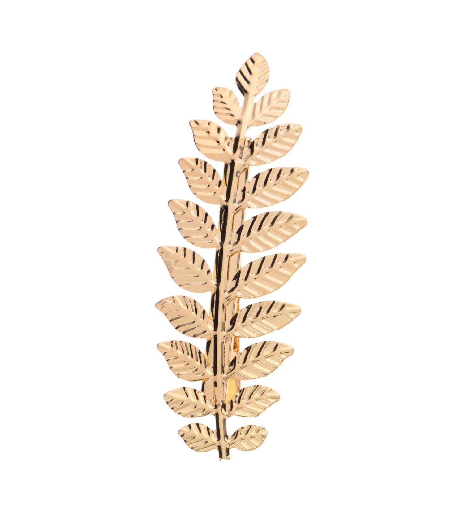 LEORX Gold Leaf Barrettes Metal Olive Leaf Hair Clip Minimalist Goddess Spring Hair Clip for Women - Buy Online on GoSupps.com
