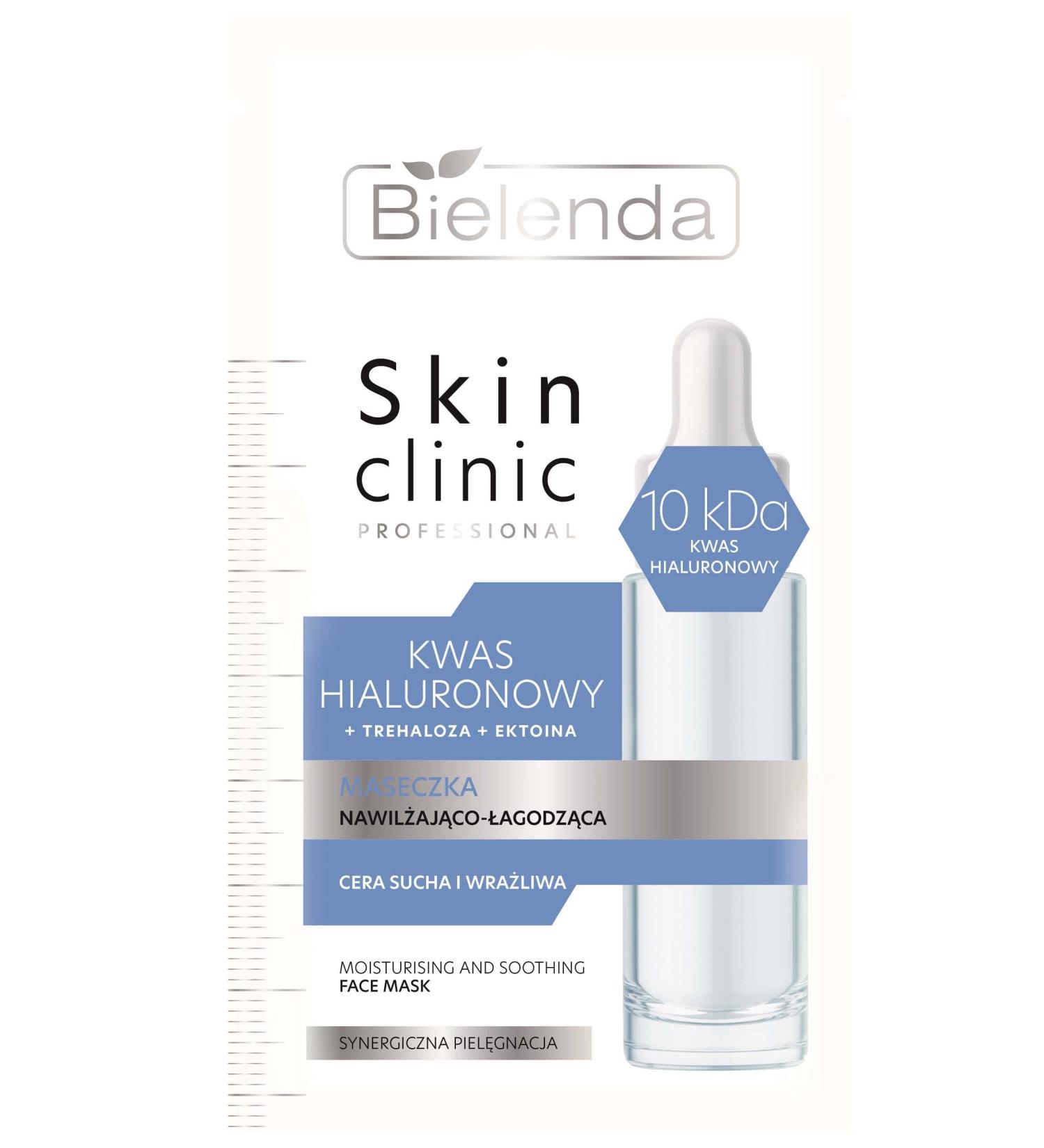 Bielenda Bielenda Skin Clinic Professional Hyaluronic Acid Hydrating and Soothing Mask for Dry and Sensitive Skin 8 g