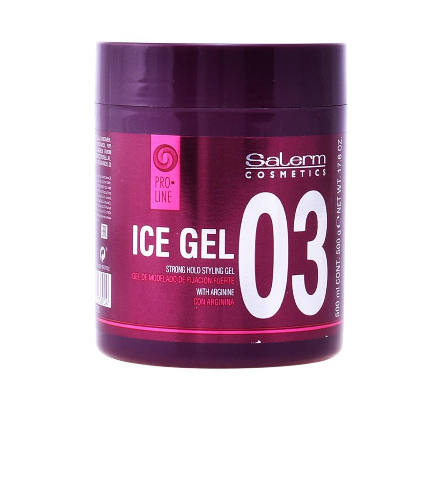 Salerm Pro Line Ice Gel Strong Hold Styling Gel 17.6 oz with Arginine 03 - Buy Online - Buy Online on GoSupps.com