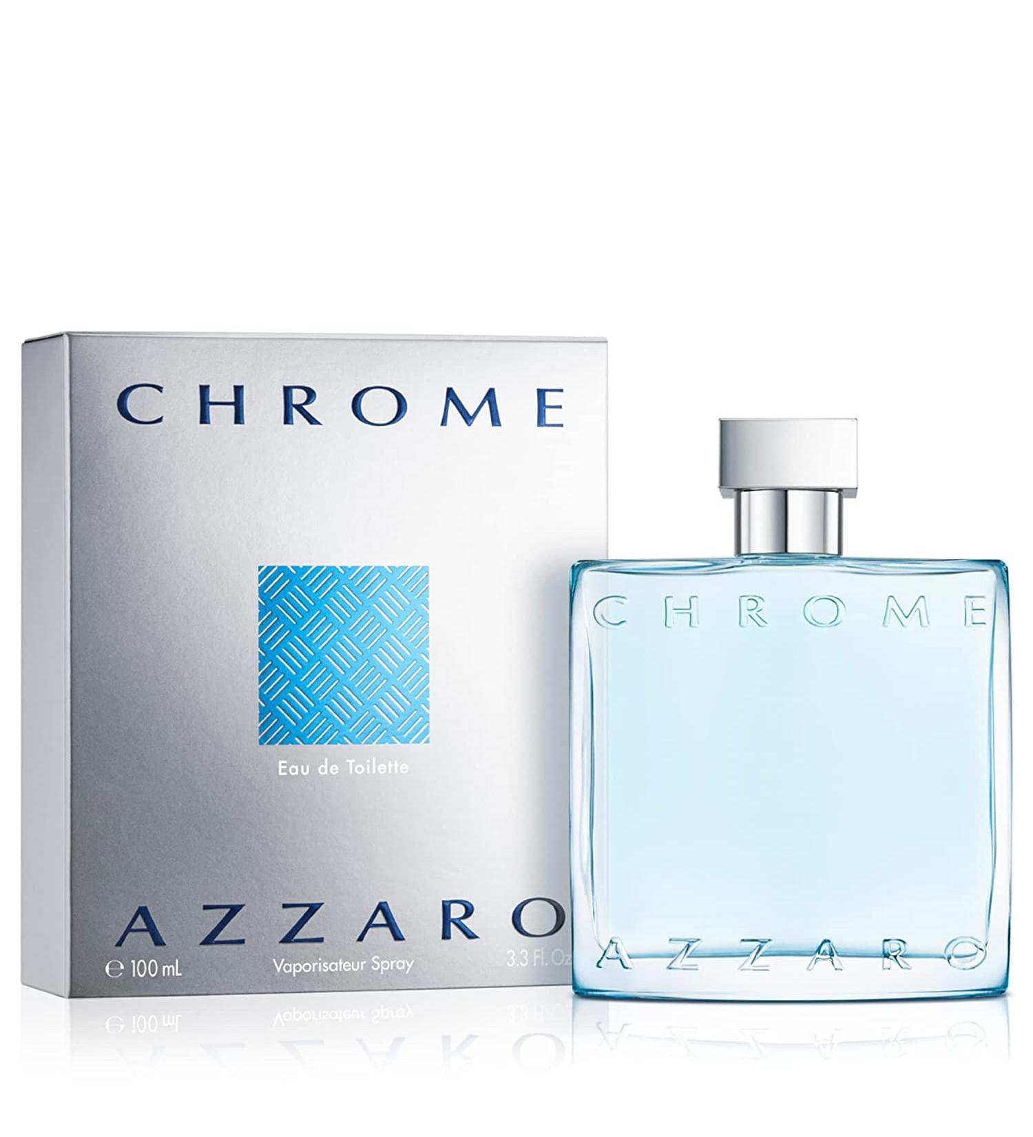 Azzaro Chrome Eau de Toilette - Fresh Aquatic Mens Cologne - Citrus Woody Musky Fragrance -Fresh Notes of Bergamot - Everyday Wear - Classic Summer Beach Scent - Luxury Perfumes for Men 3.3 Fl Oz (Pack of 1) - Buy Online on GoSupps.com
