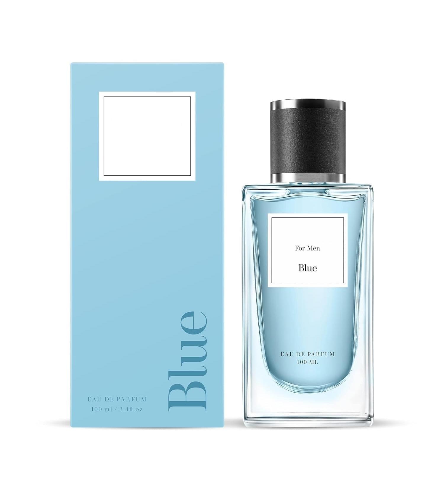 Blue Premium Long Lasting Luxury Fragrance Eau De Perfume Spray For Men_Woody Aquatic Fresh_100 ML - Buy Online on GoSupps.com