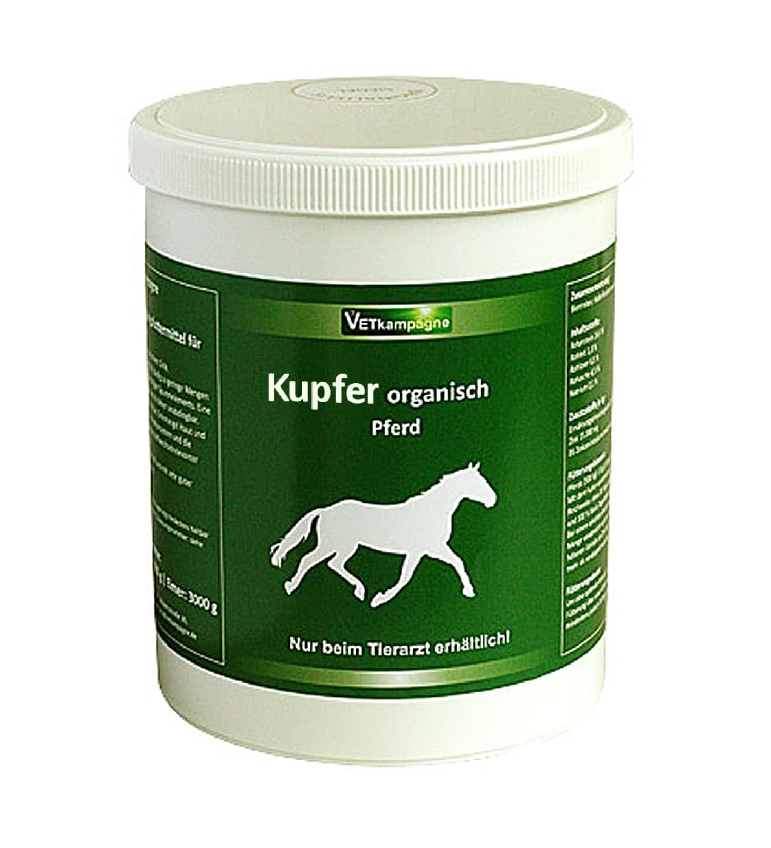 VET campaign organic copper powder 1000 g | Horse hooves coat skin fertility and blood formation