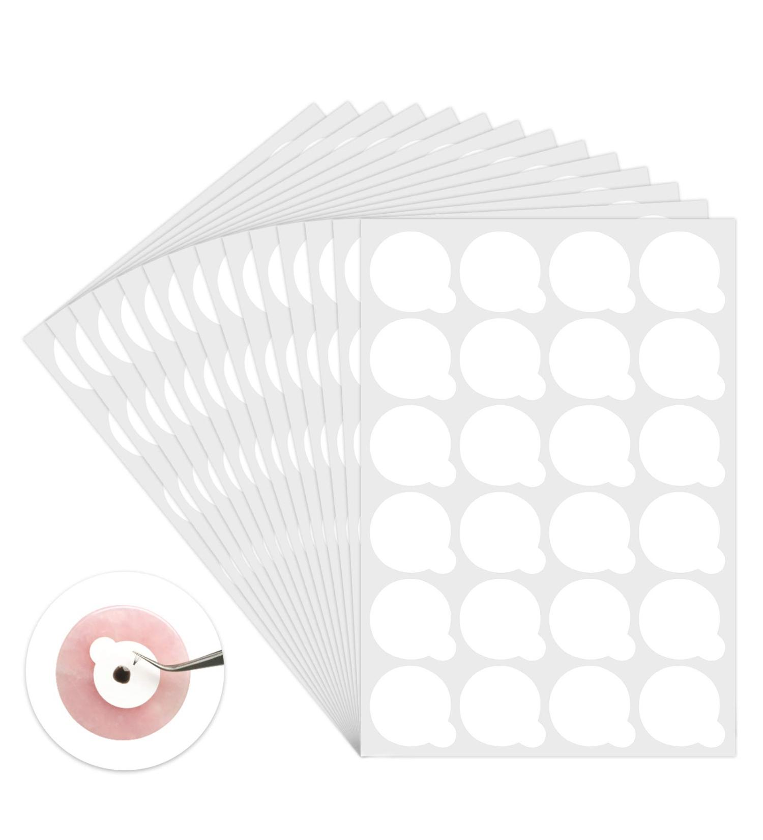 600 Pieces Disposable Eyelash Glue Holders - Premium Glue Sticker Pads for Eyelash Extensions | International Shipping - Buy Online on GoSupps.com