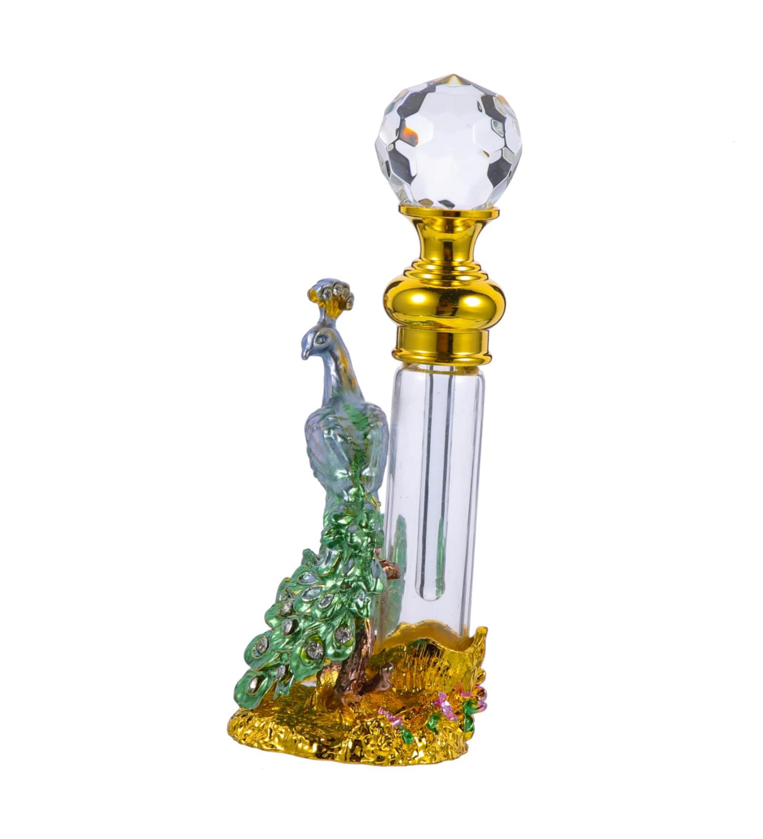 SKISUNO Perfume Bottle Essential Oil Bottle Delicate Bottle Perfume Bottle Decor Middle Eastern Perfume Bottle Perfume Storage Bottle Household Perfume Bottle Retro Perfume Bottle 14x4x3cm Green - Buy Online on GoSupps.com