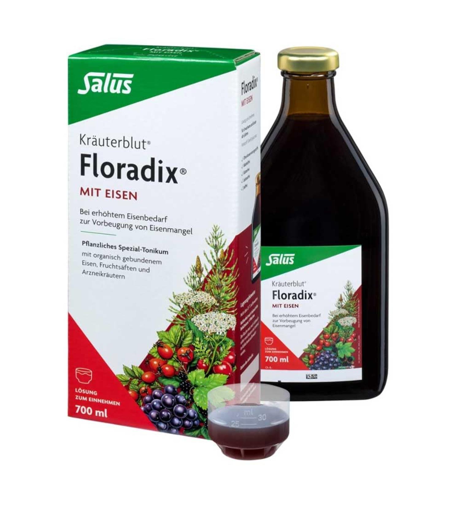 Salus Salad Herbal Blood Floradix lot de 3 (3 x 700 ml)