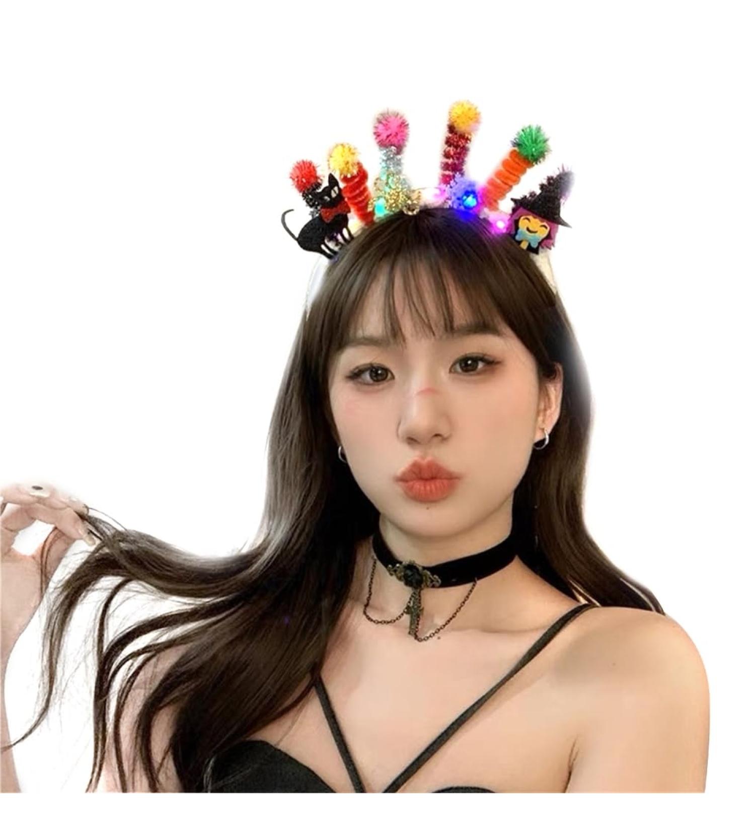 TQUXNGA Stem Halloween Headband Hairband Cosplay Costume Headpiece for All Age Festival Hair Decoration Witch - Buy Online on GoSupps.com