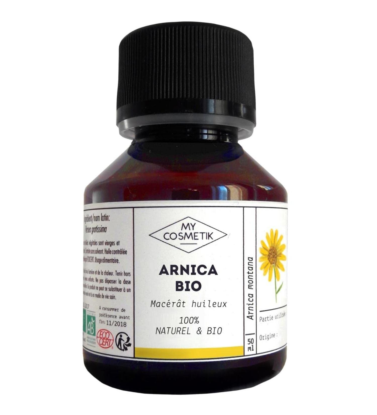 Arnica Cosmos Organic Oily Macerate 100% Pure and Natural MY COSMETIK 100 ml - Buy Online on GoSupps.com