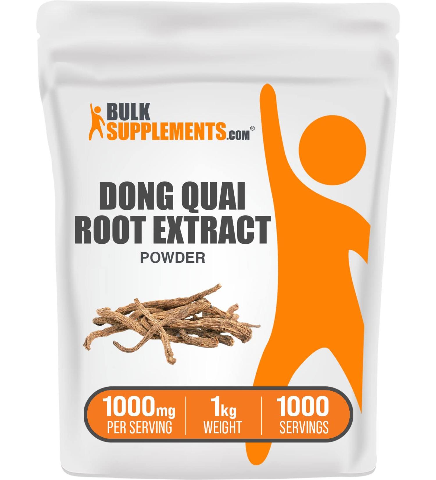 Dong Quai Root Extract 1000mg - Herbal Supplement 1kg - Angelica Sinensis Powder - BulkSupplements - Buy Online on GoSupps.com