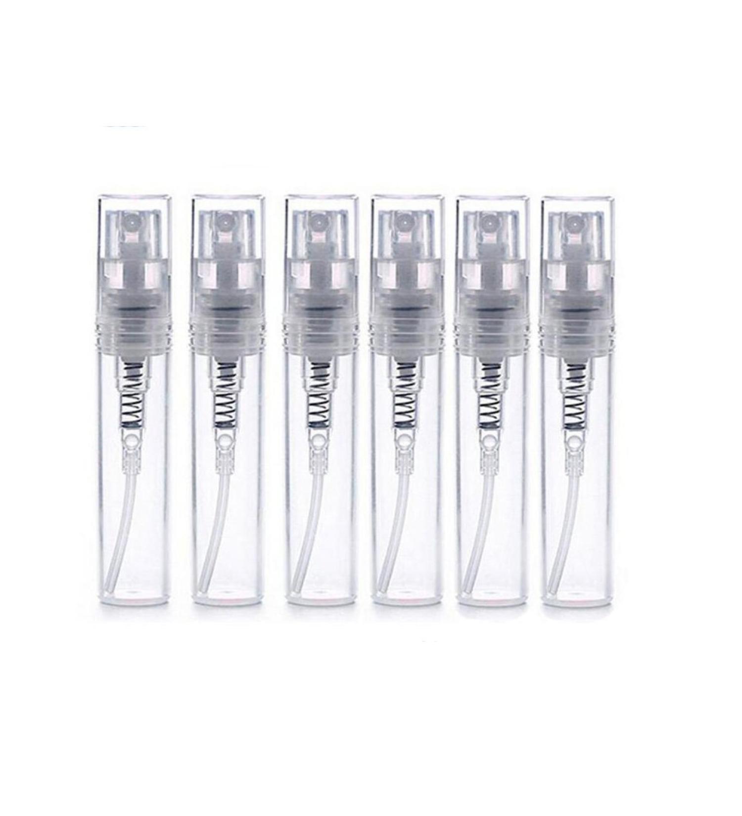 Portable Refillable Glass Makeup Spray Bottles - 6 Pack (2ml 3ml 4ml 5ml) | Empty Cosmetic Atomizers for Travel - Buy Online on GoSupps.com