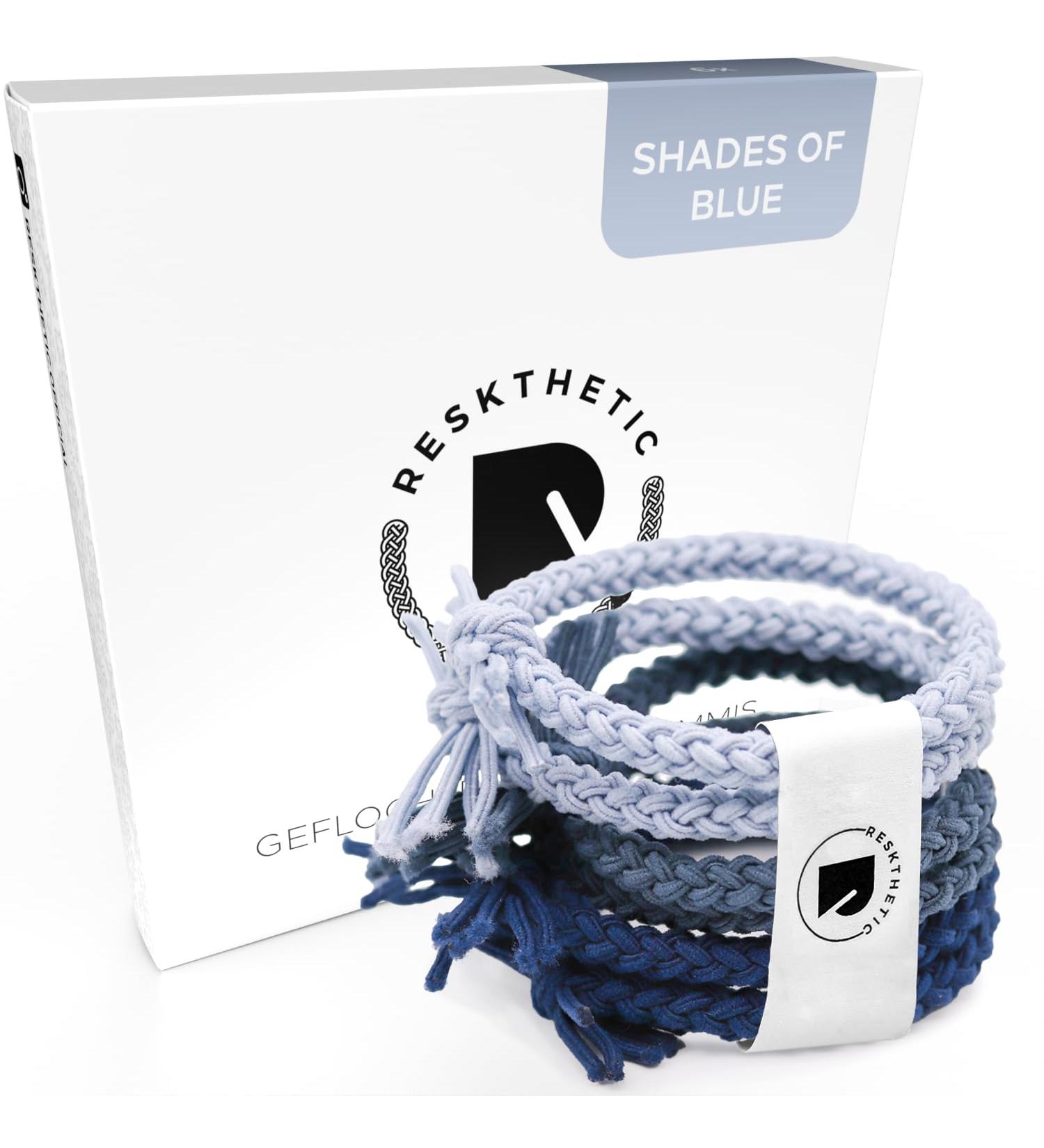 Buy Reskthetic High-Quality Blue Braided Hair Tie - Tearproof Perfect Hold & Hair-Friendly - Buy Online on GoSupps.com