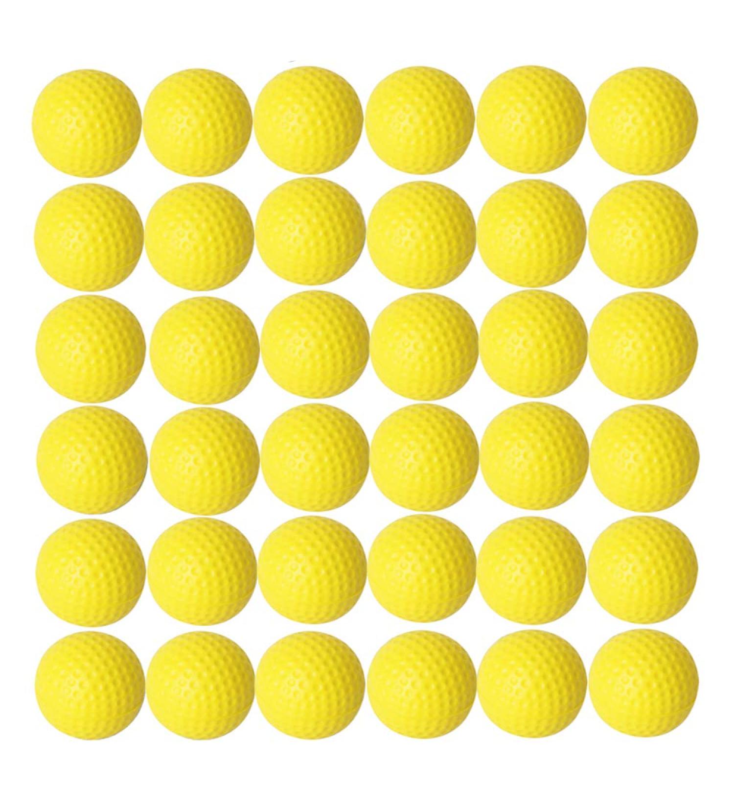 36 Pack Yellow Foam Golf Practice Balls | Soft Elastic Training Balls for Golf | Multifunction Sport Balls - Dsmile - Buy Online on GoSupps.com