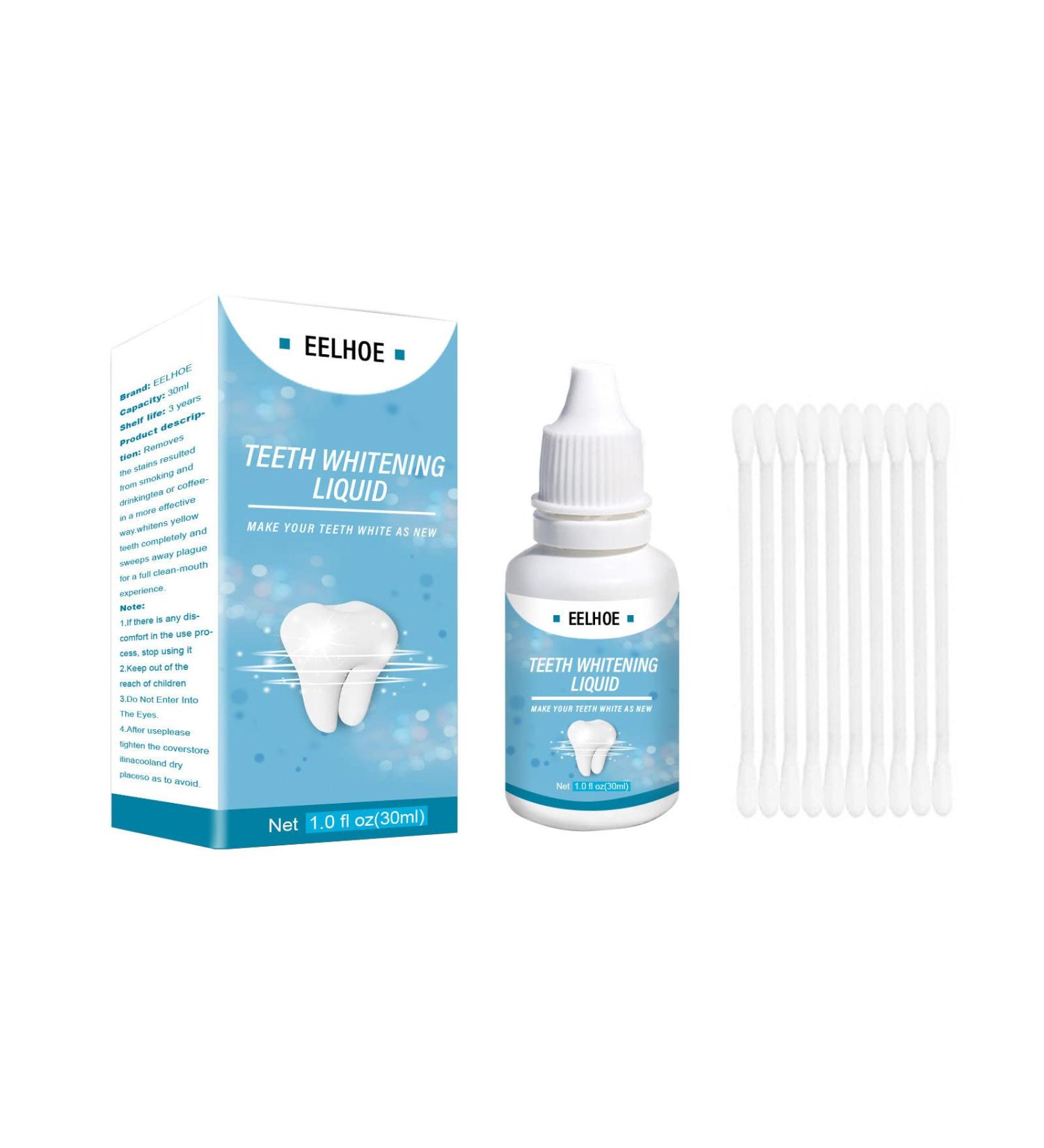 Yueci Teeth Whitening Liquid - Effective Teeth Bleach & Oral Health Care Kit for Whiter Smiles | International Shipping - Buy Online on GoSupps.com