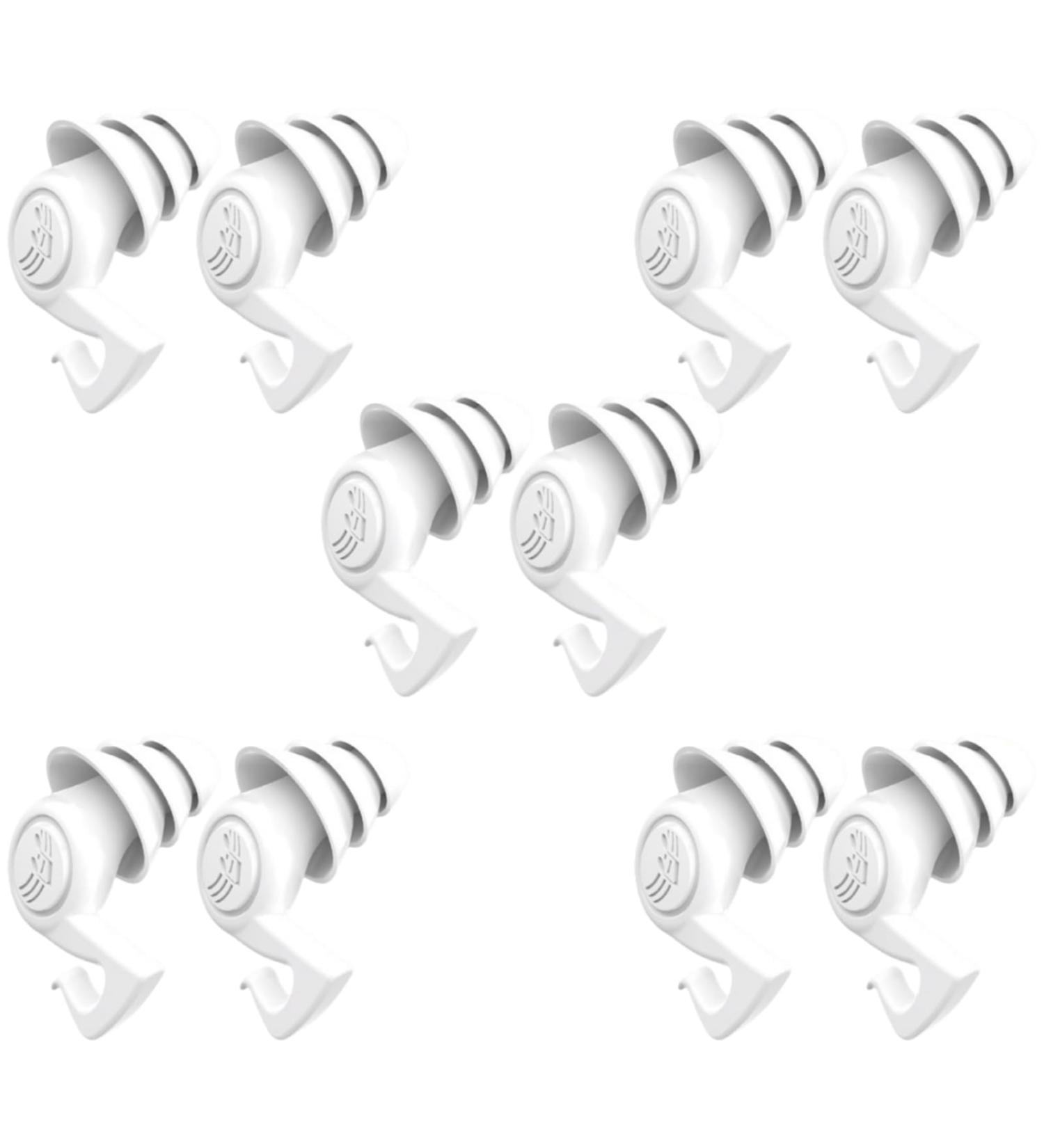 Ear Plugs for Noise Reduction 5 Pairs Noise Cancelling Sleep Ear Plugs Reusable Silicone Ear Plugs 3 Layer Hearing Protection Super Soft High Decibel Ear Plugs for Reading Studying Washable - Buy Online on GoSupps.com