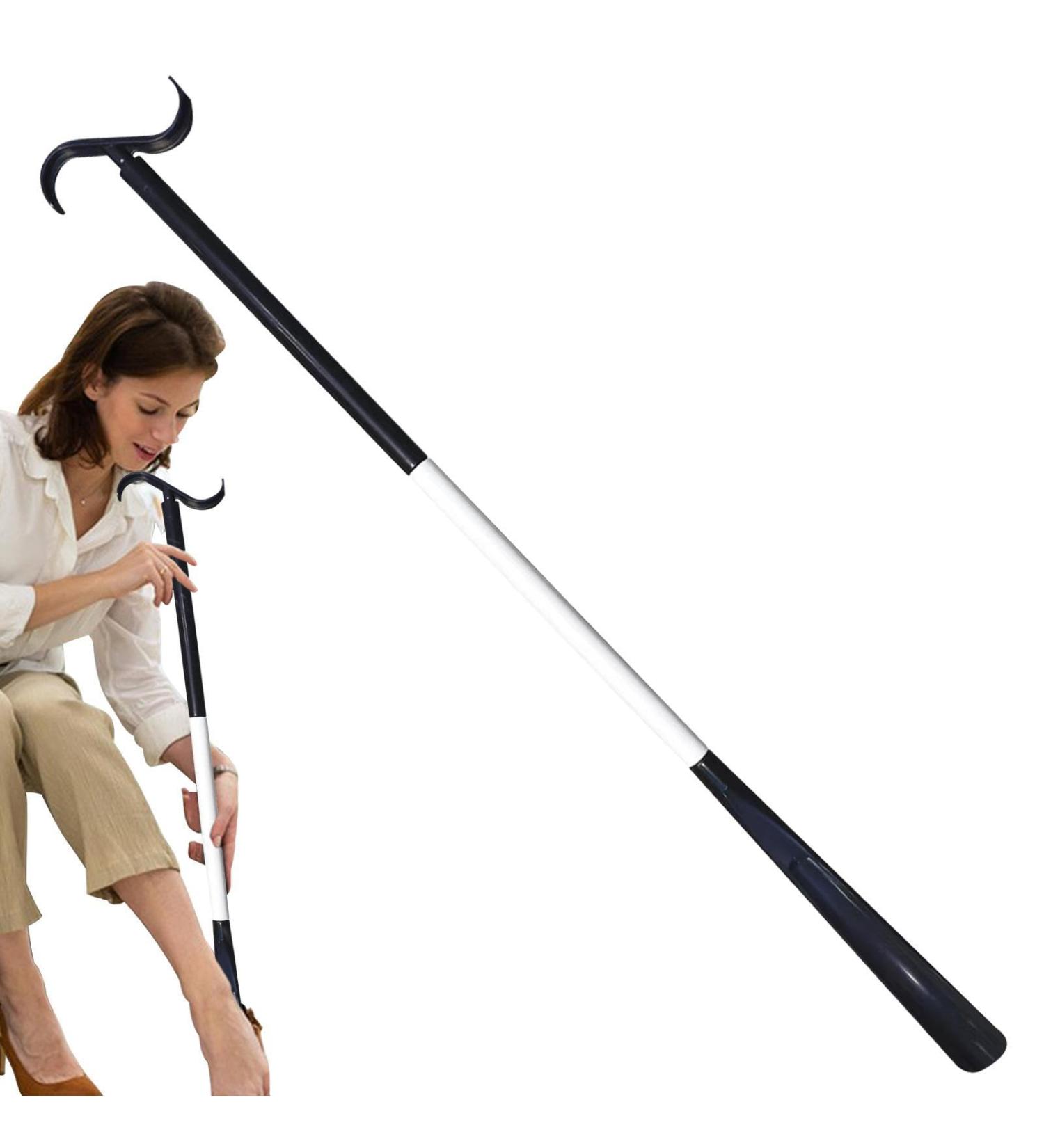 Zceplem Sockenerf dler | Adjustable Sock Aid Device with Dressing Hooks & Shoe Puller Function - Perfect for Grandparents - Black and White - Buy Online on GoSupps.com