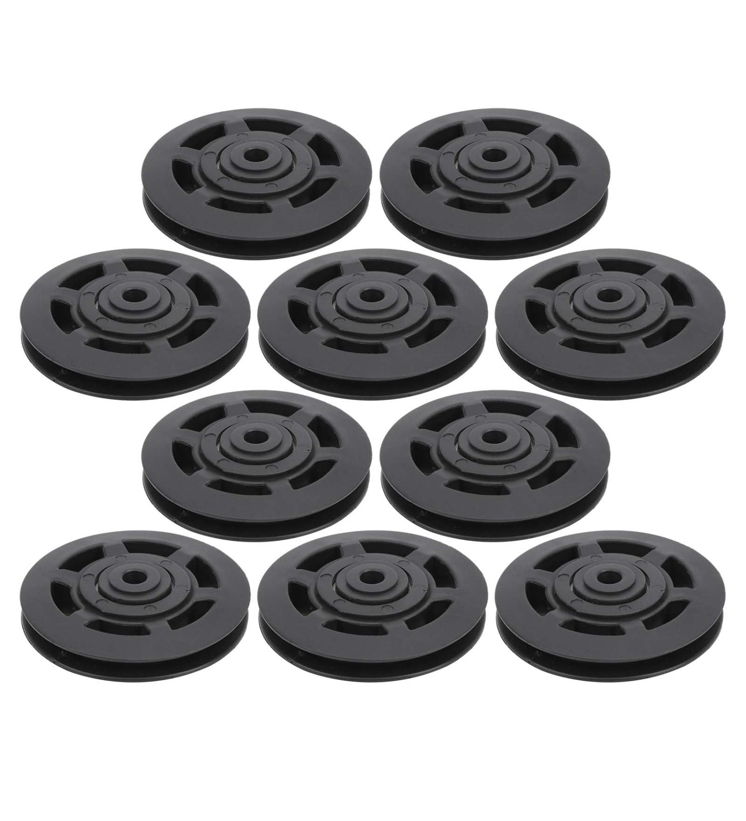 10Pcs Set 95MM Nylon Bea Pulley Wheel Replacement for Gym Fitness Equipment Smooth Performance - Buy Online on GoSupps.com