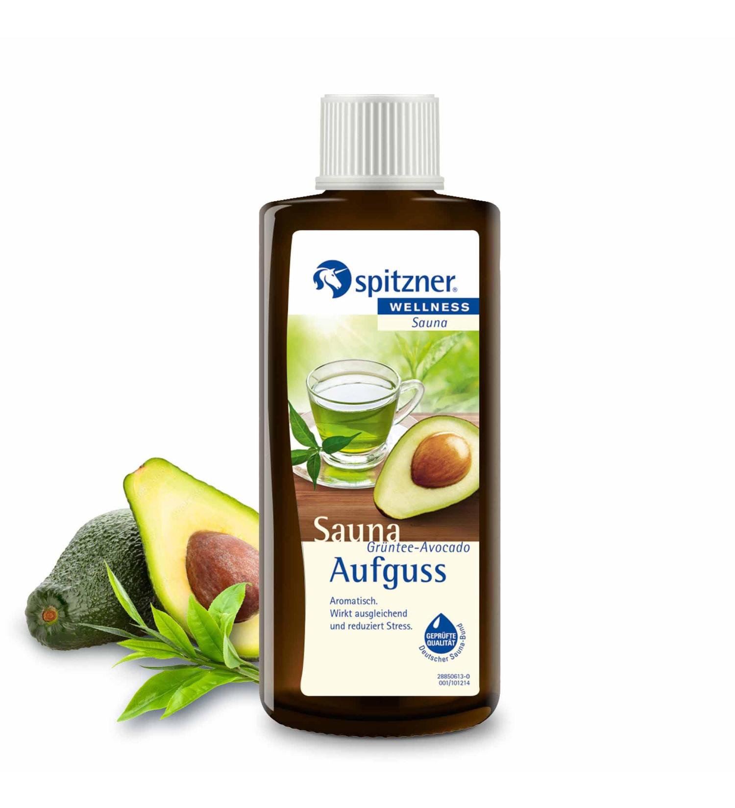Spitzner Sauna Infusion Gr ntee-Avocado 190ml | Aromatic Wellness Concentrate for Relaxation & Anti-Stress | Natural Sauna Oil - Buy Online on GoSupps.com
