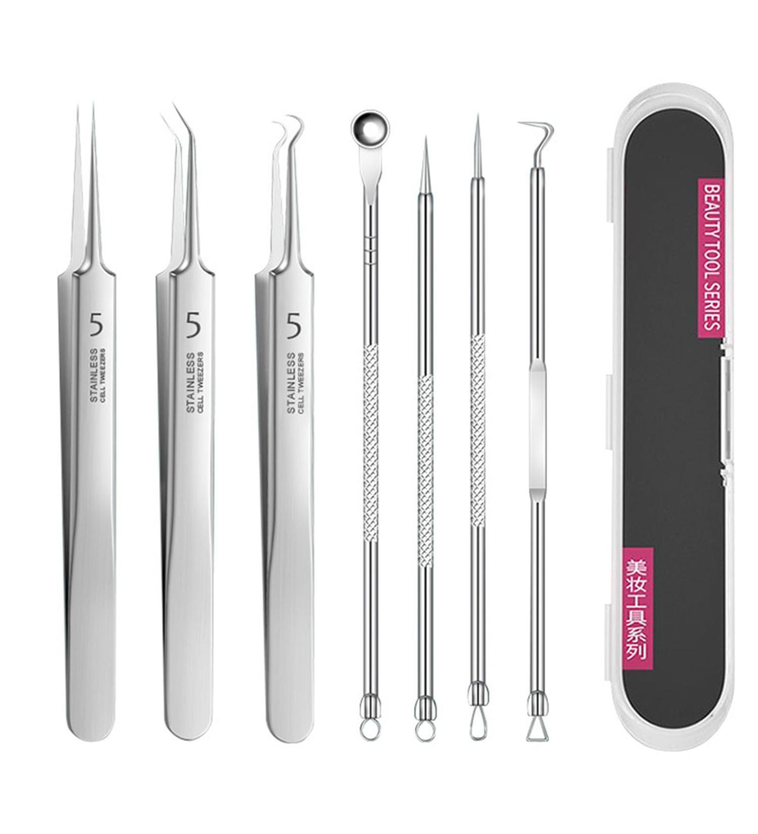 Usiveinborn Blackhead Remover Usiveinborn Tweezers Professional Facial Blackhead Remover Tweezers Tweezers Blackheads (C) - Buy Online on GoSupps.com