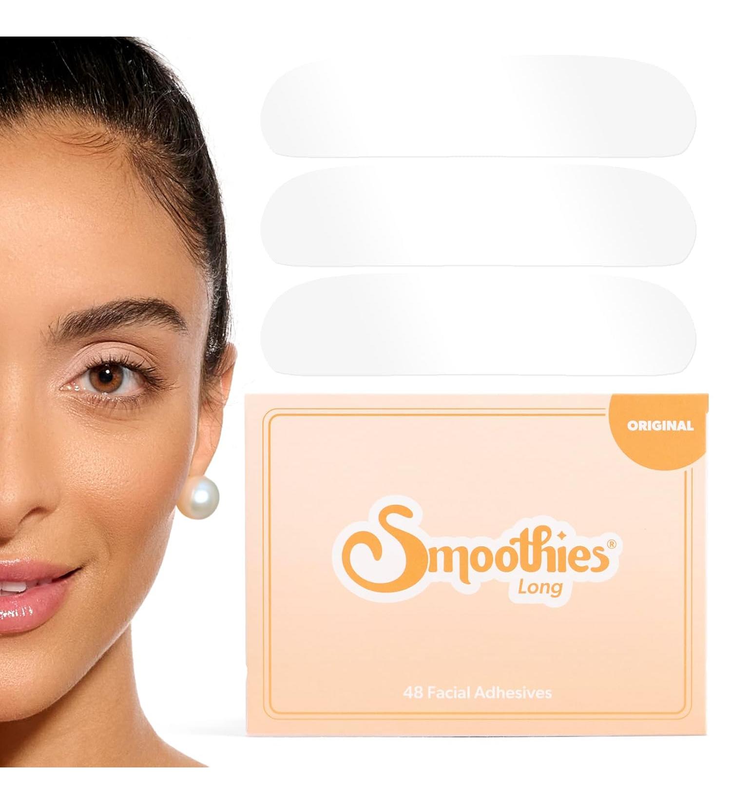 Facial Smoothies LONG Wrinkle Remover Strips - 48 Forehead Anti Wrinkle Patches - Buy Online on GoSupps.com