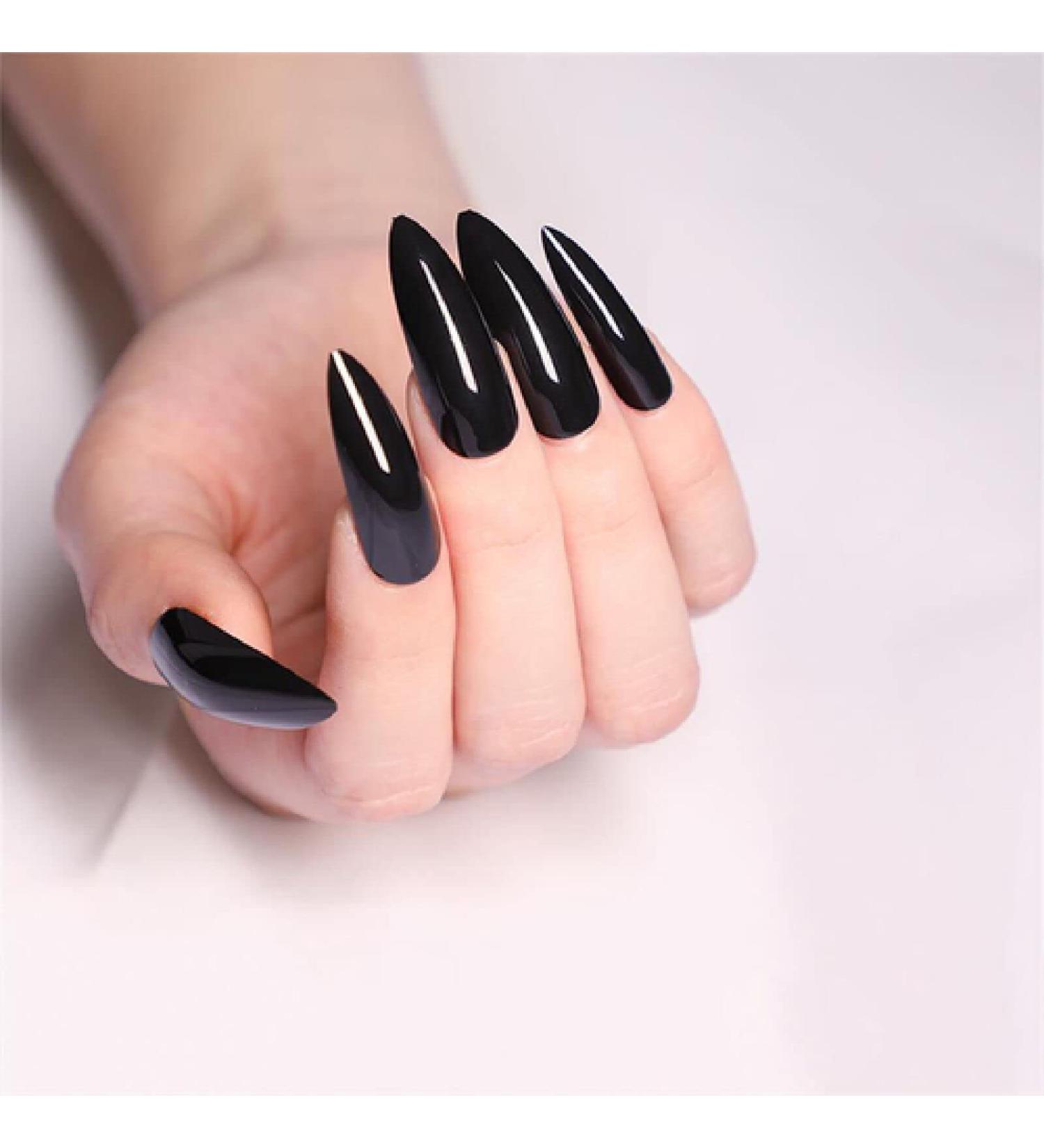 24Pcs Oval Head False Nails Pink Almond Artificial Fake Nails with Glue Full Cover Nail Tips Press On Nails DIY Manicure Tools