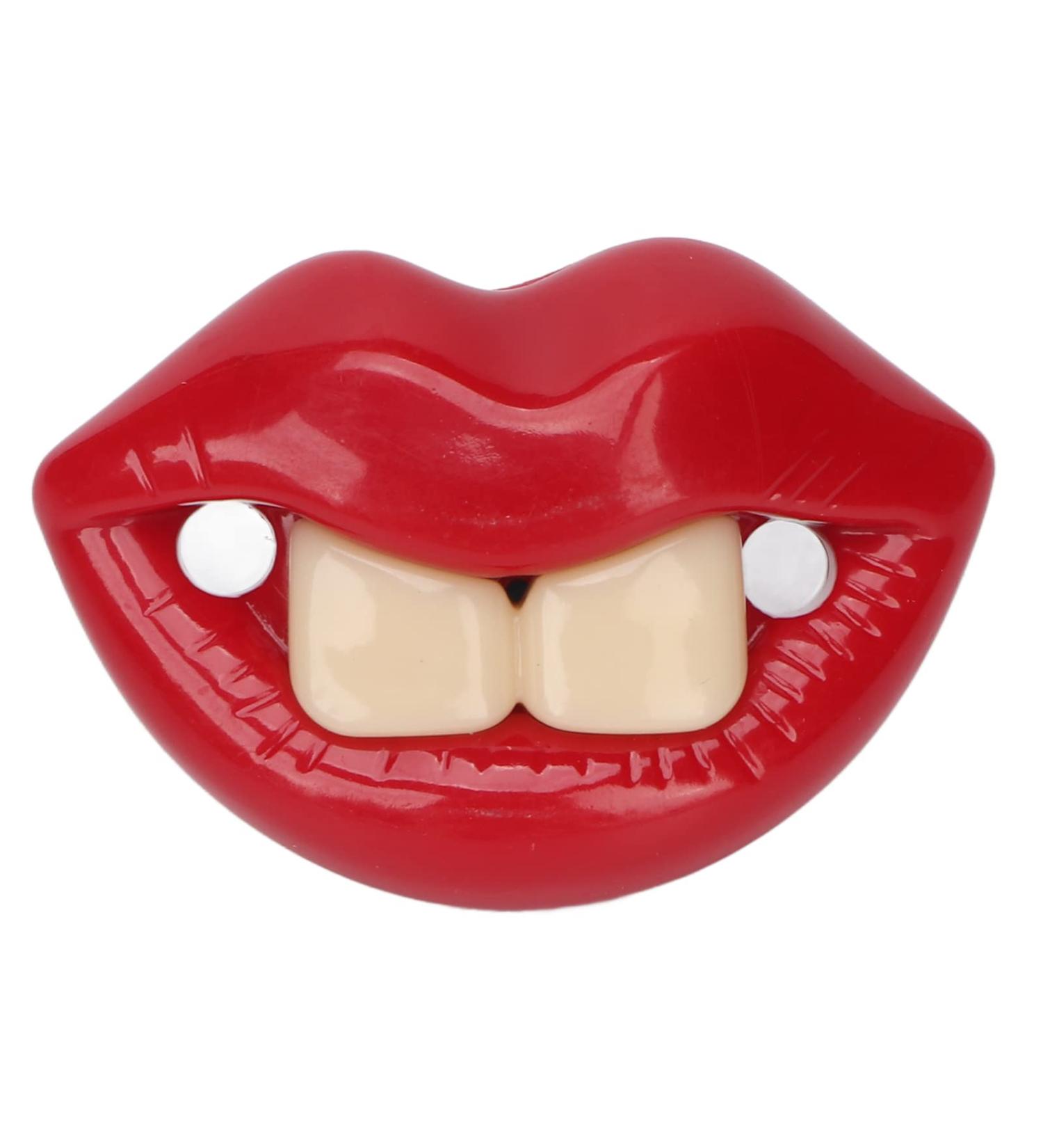 Funny Red Lip Shape Pacifier - Eco-Friendly Silicone Baby Mouth Support - Buy Online on GoSupps.com