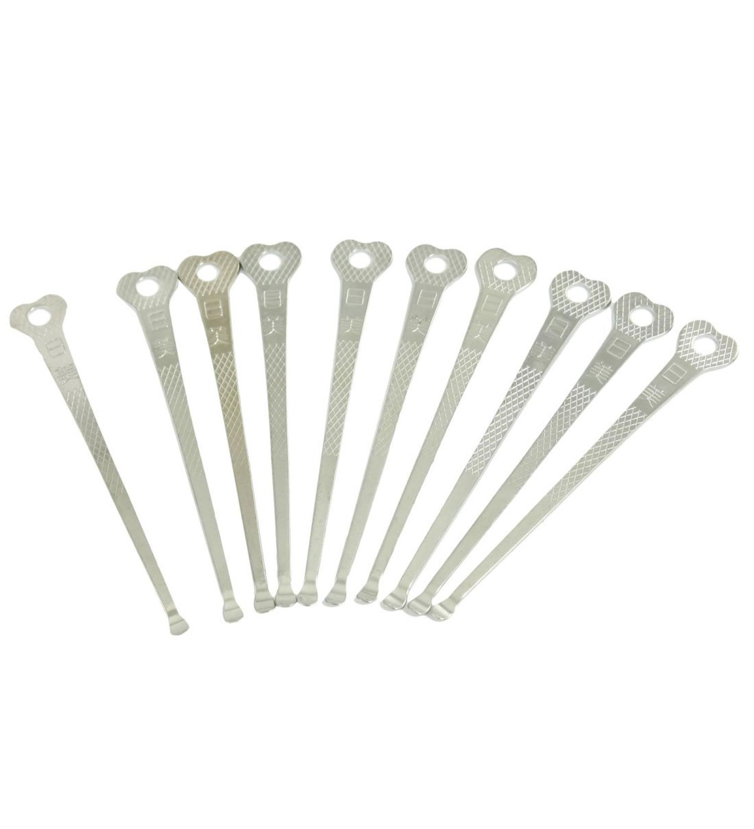 Qtqgoitem 10 Pcs Silver Tone Metal Earpick Ear Wax Removal Cleaner Tool 2.8 (Model: 63d c0c 153 FAE 331)