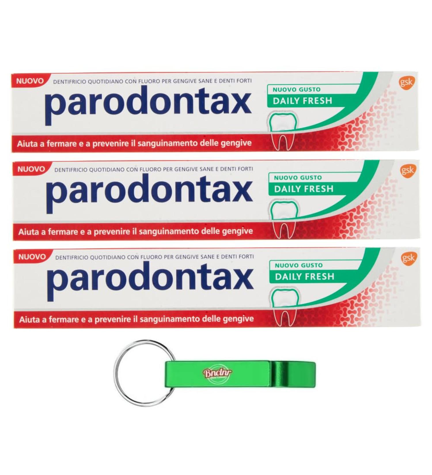 Parodontax Daily Fresh Toothpaste 75ml - Healthy Gums & Strong Teeth + Free Beni Culinari Keychain | Best International Shipping - Buy Online on GoSupps.com