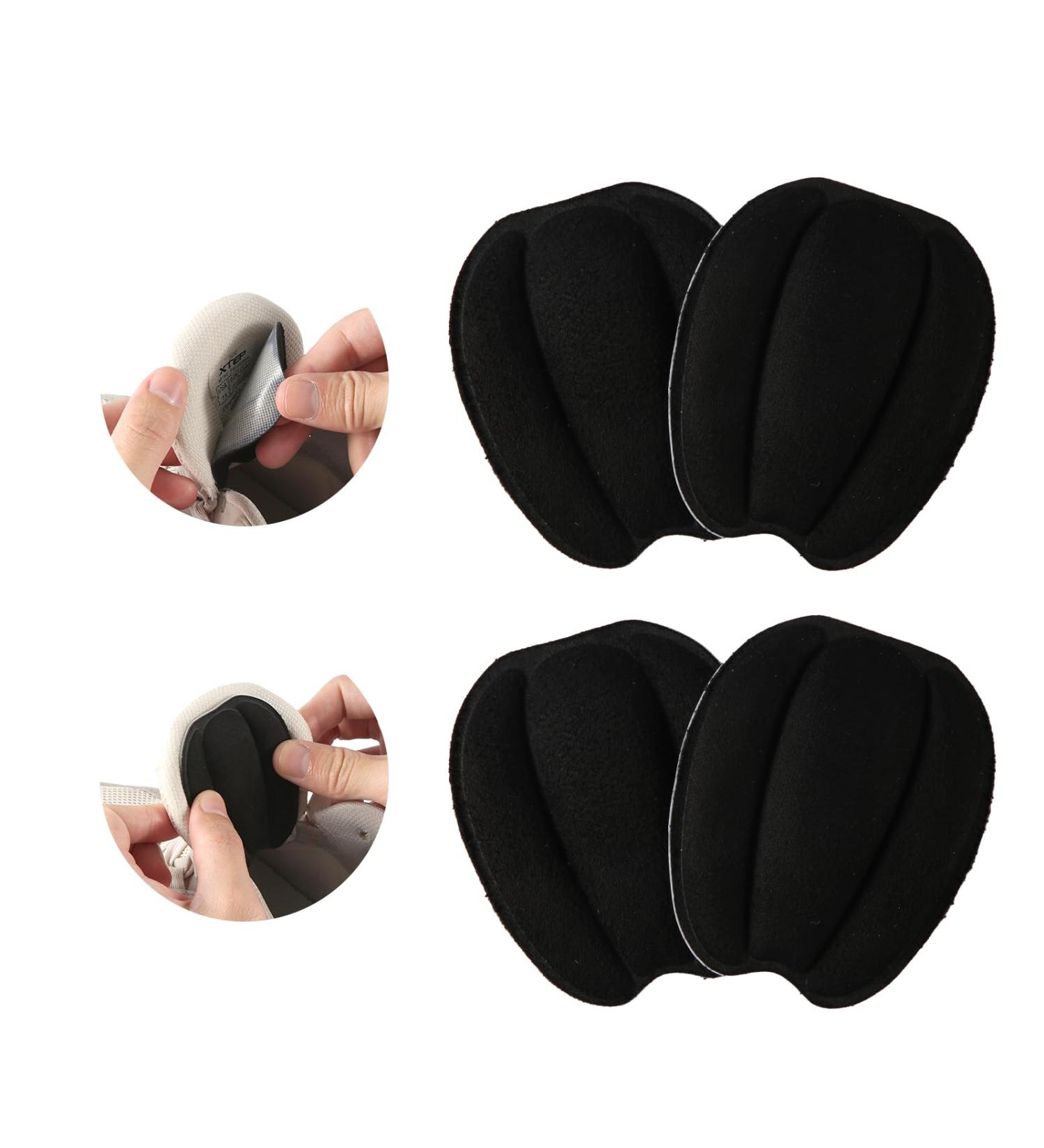 Buy 2 Pairs Shoe Filler Tongue Pads - Invisible Forefoot Cushion Mat & Non-Slip Size Reducer for Men & Women | Self-Adhesive Black Felt Accessories - Buy Online on GoSupps.com